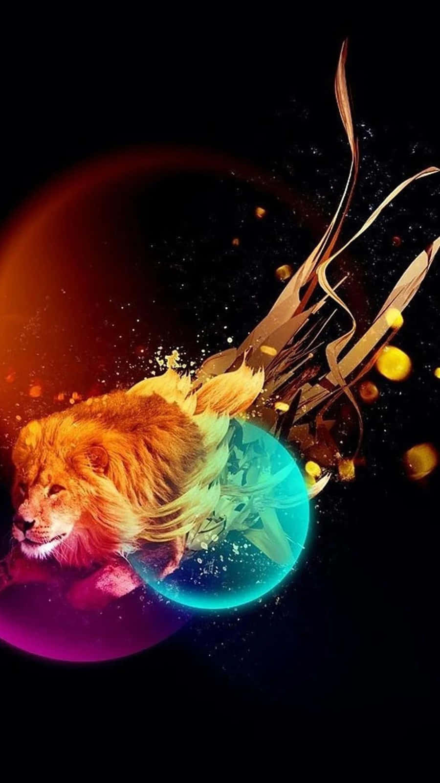 Galaxy Lion bakgrunn Bakgrunner