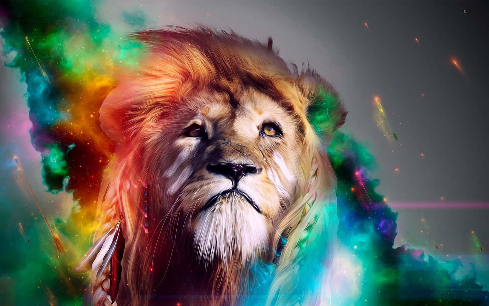 Galaxy Lion bakgrunn Bakgrunner