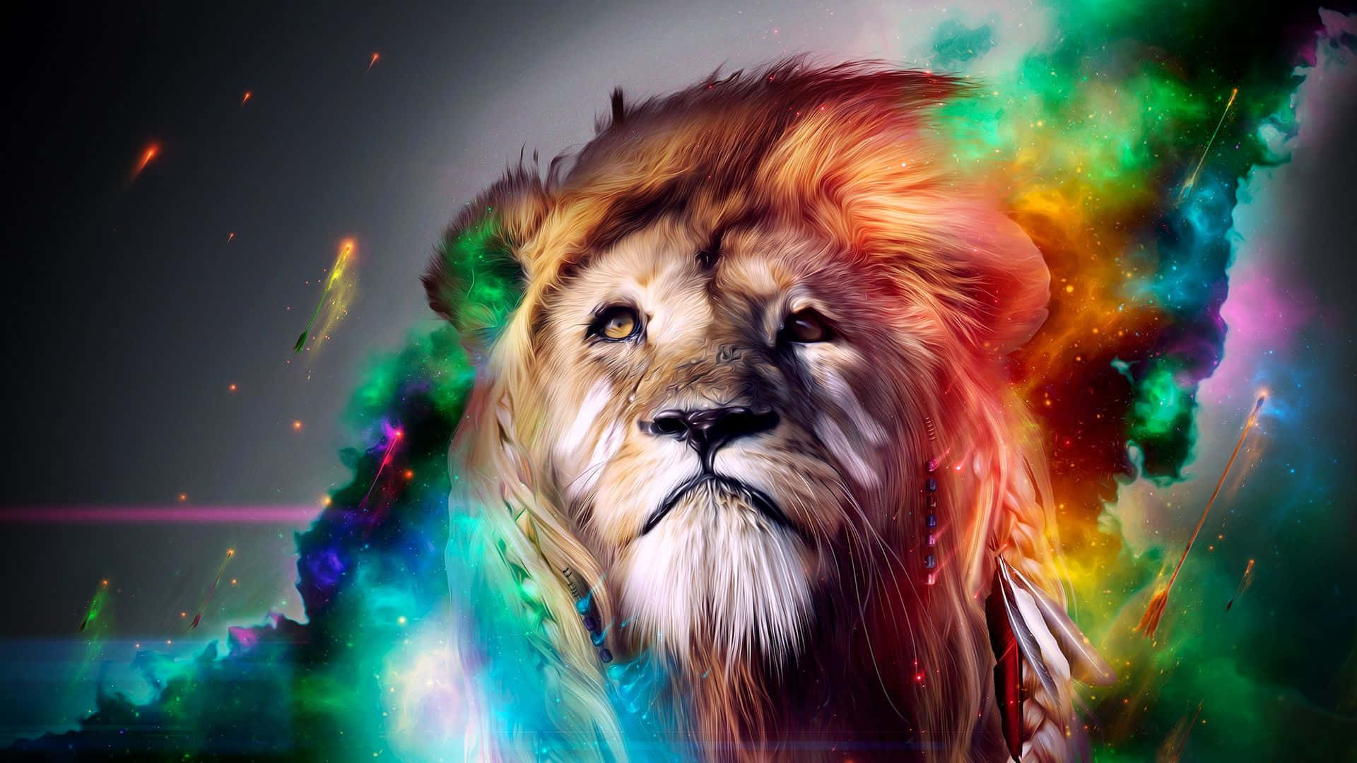 Galaxy Lion bakgrunn Bakgrunner
