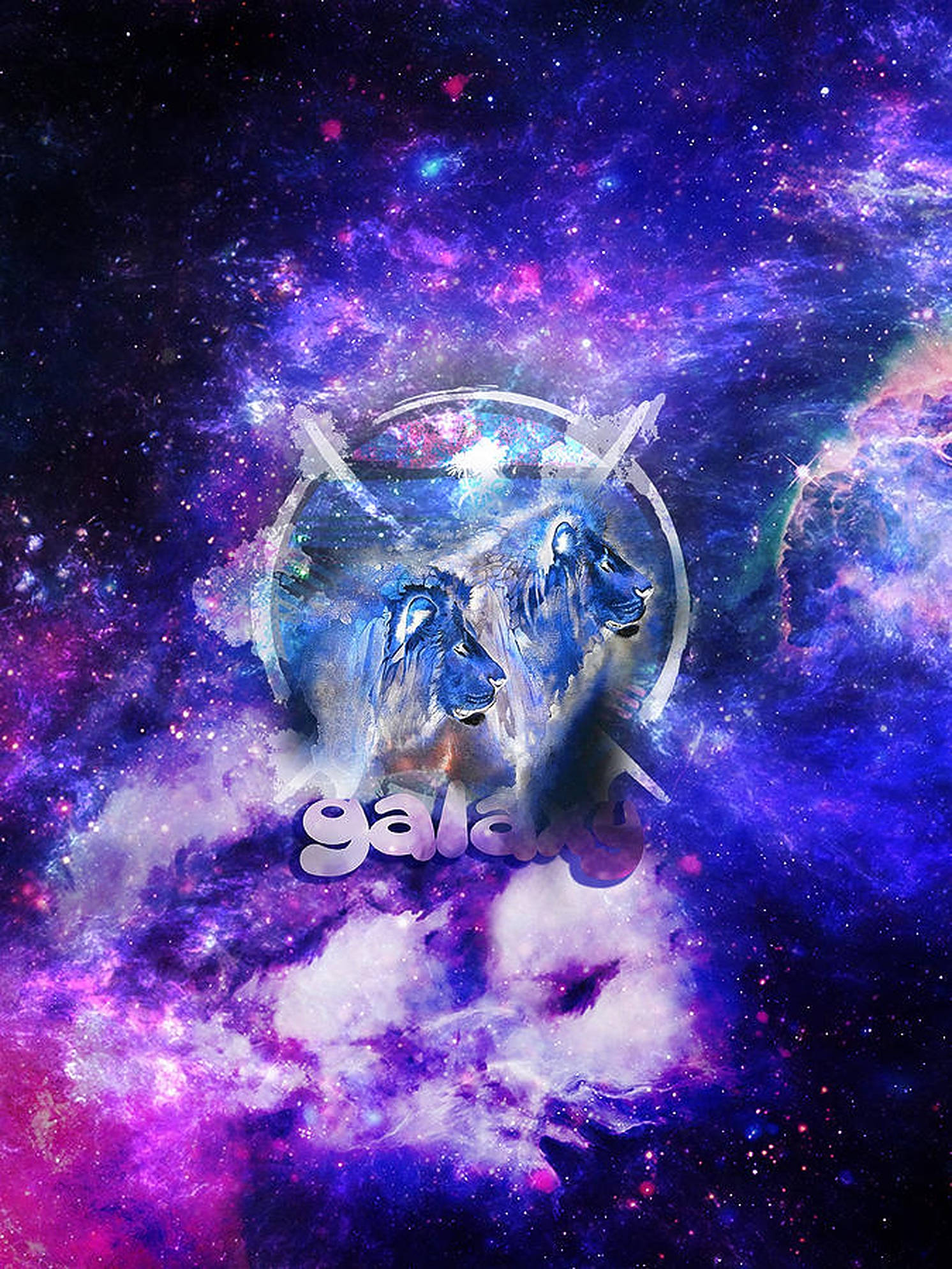 Galaxy Løvegrafikk Bakgrunner