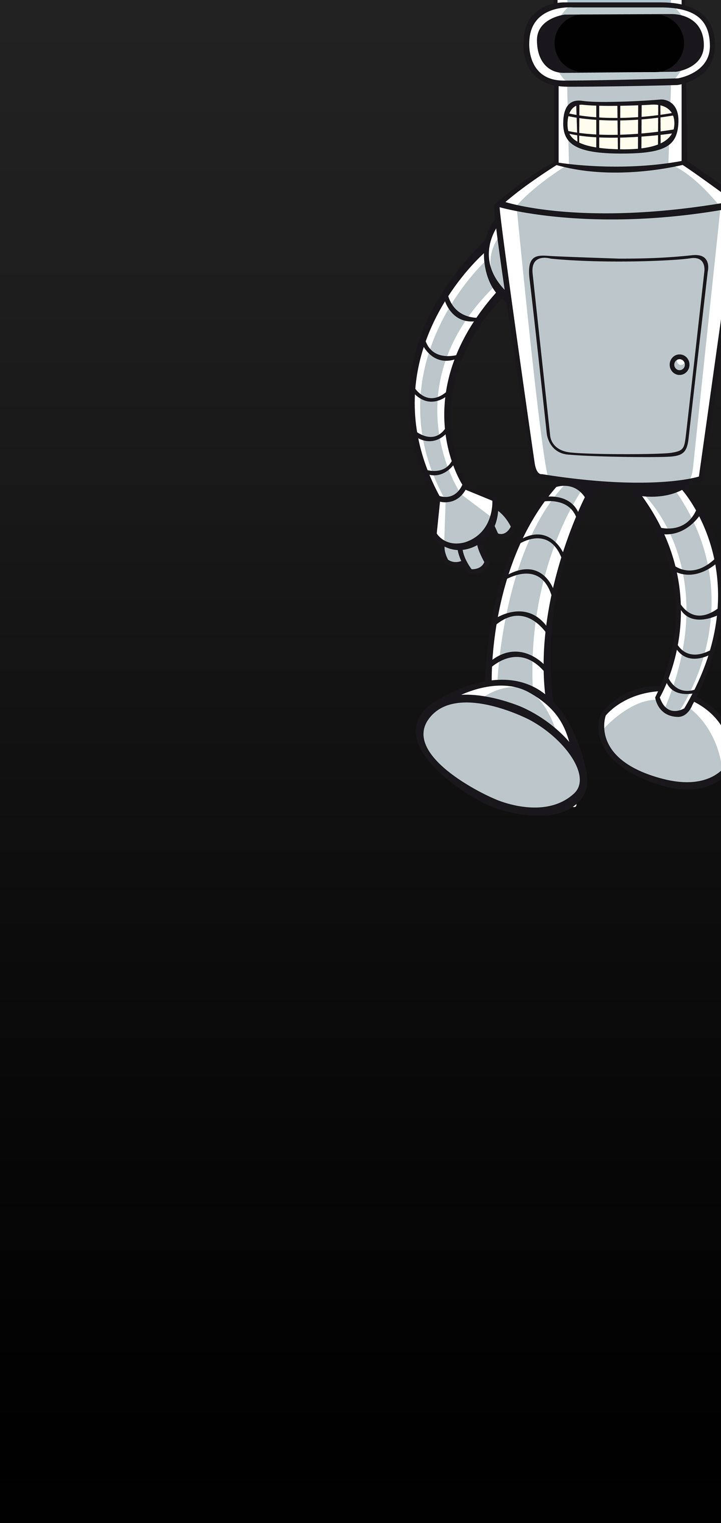 Galaxy S10 Bender fra Futurama Bakgrunner