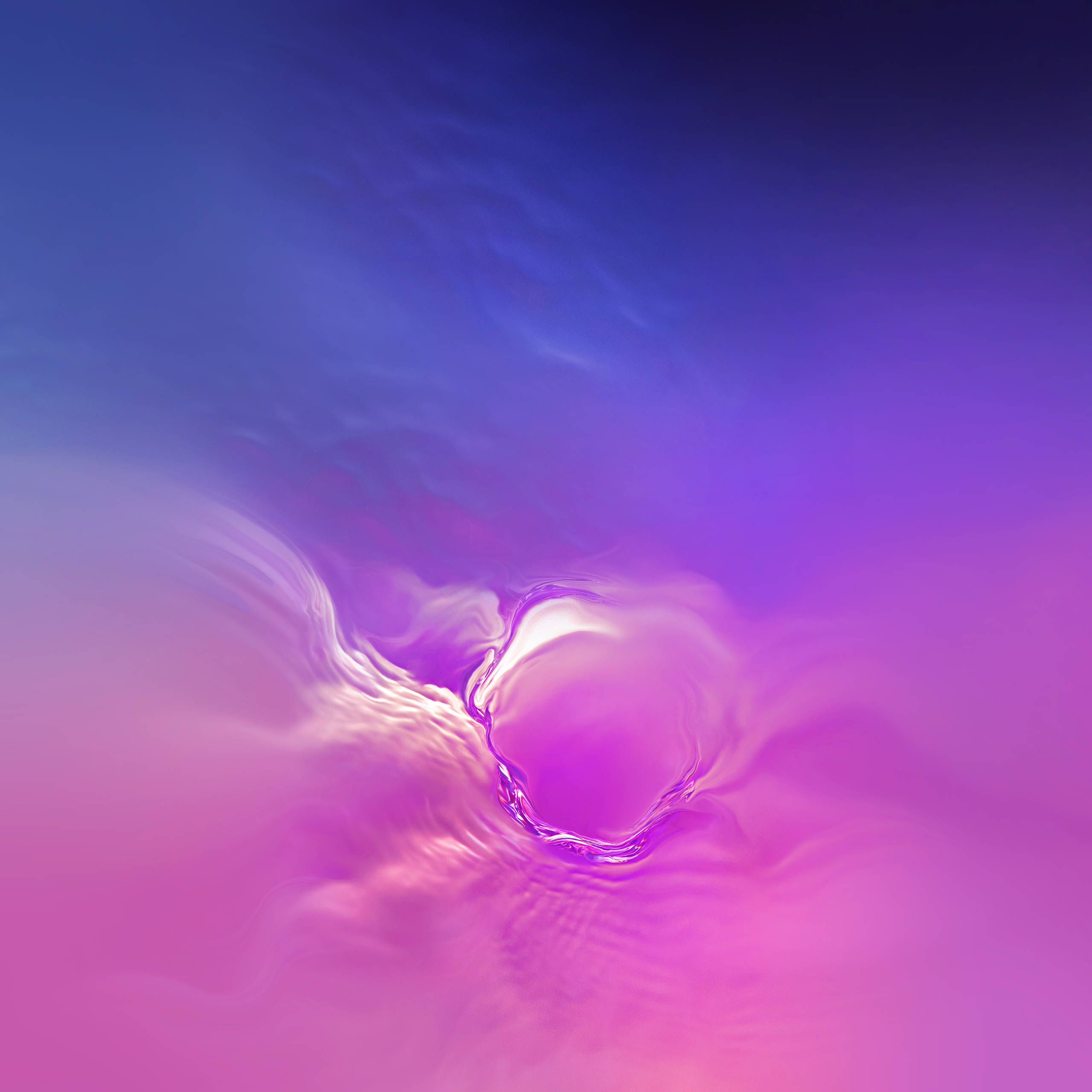 Galaxy S10 Blå Over Rosa Bakgrunner