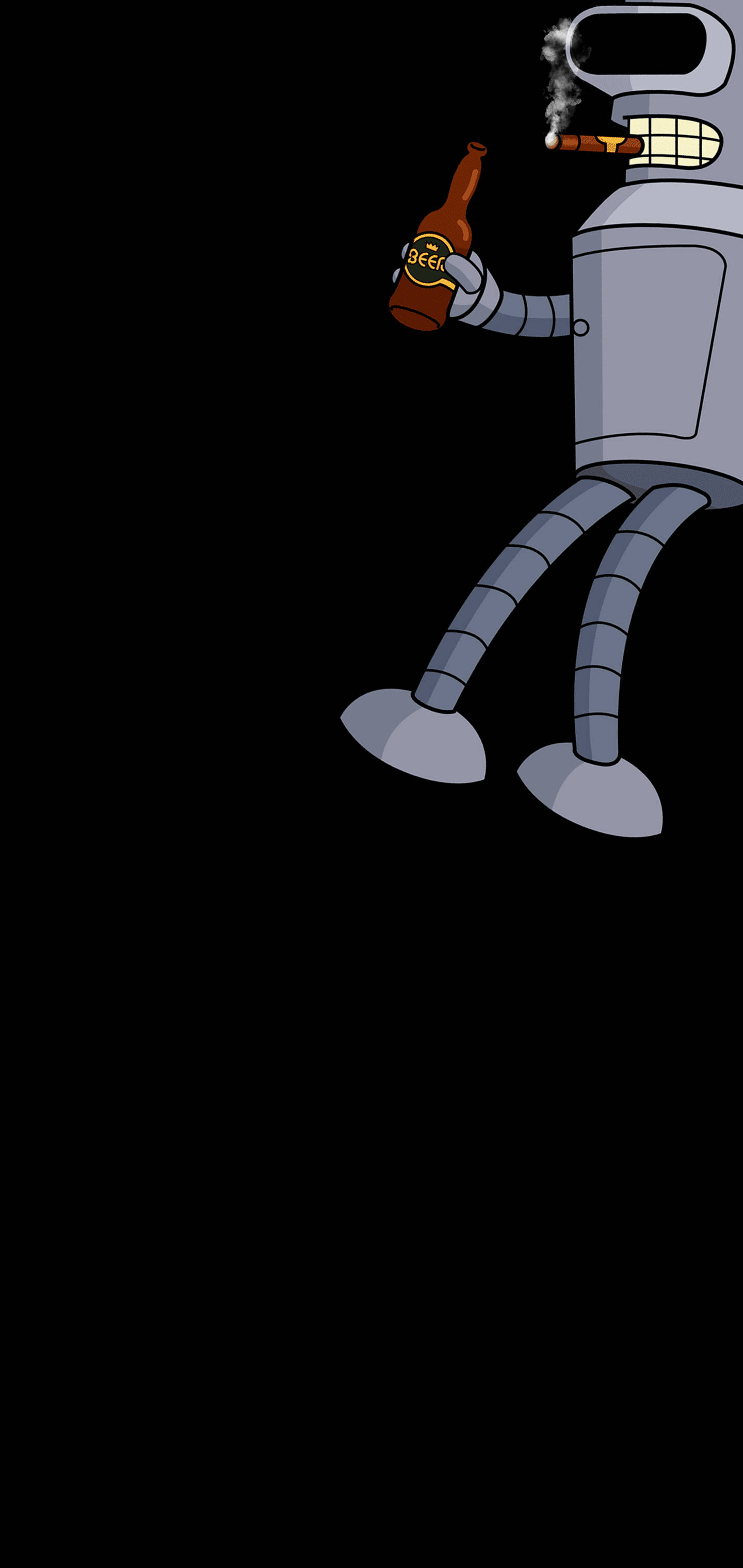 Galaxy S10 Plus Bender Fan Art Bakgrunner