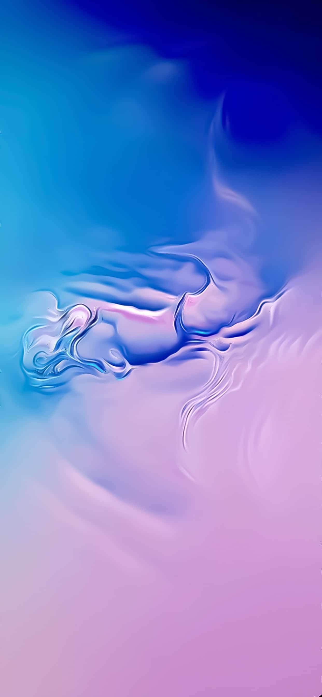 Galaxy S10 Rosa Og Blå Gradient Bakgrunner