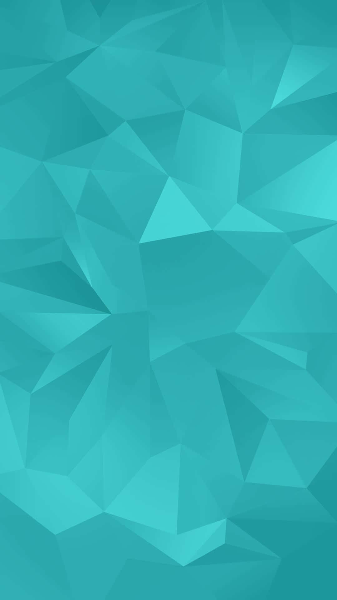 Galaxy S5 Turkis Polygon Tekstur Bakgrunner