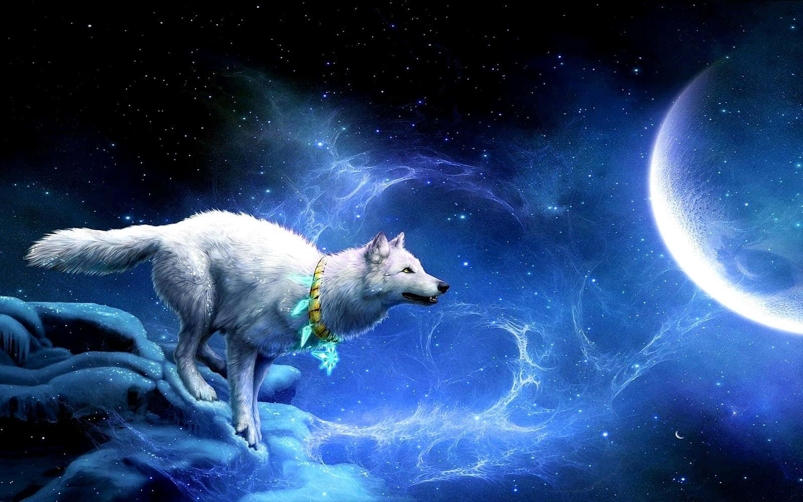 Galaxy Wolves iPhone-skjermtema Bakgrunner