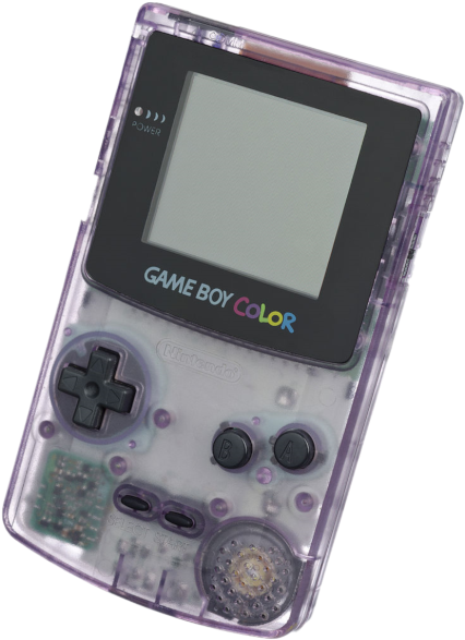 Game Boy Color Gjennomsiktig Lilla Bakgrunner
