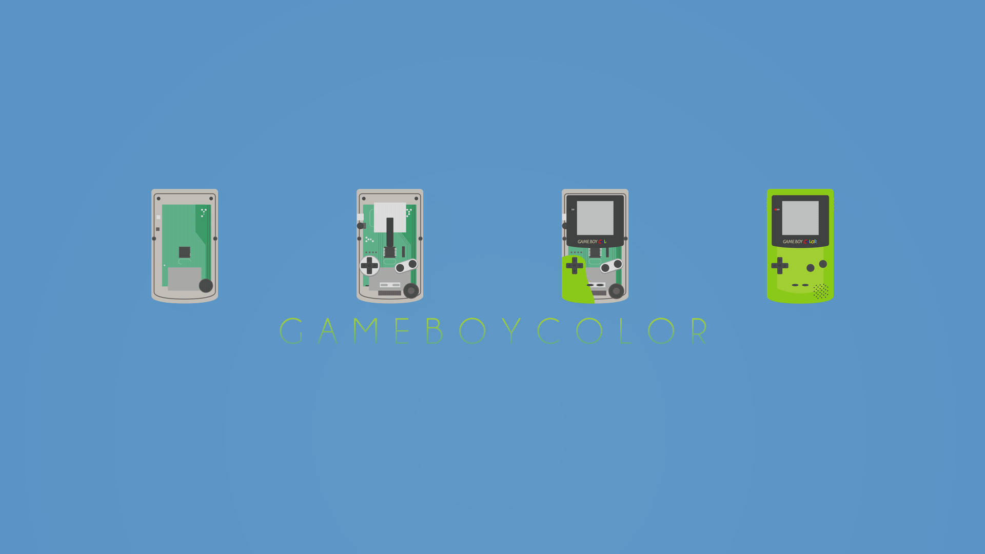 Game Boy Color Trinnvis Konstruksjon Bakgrunner