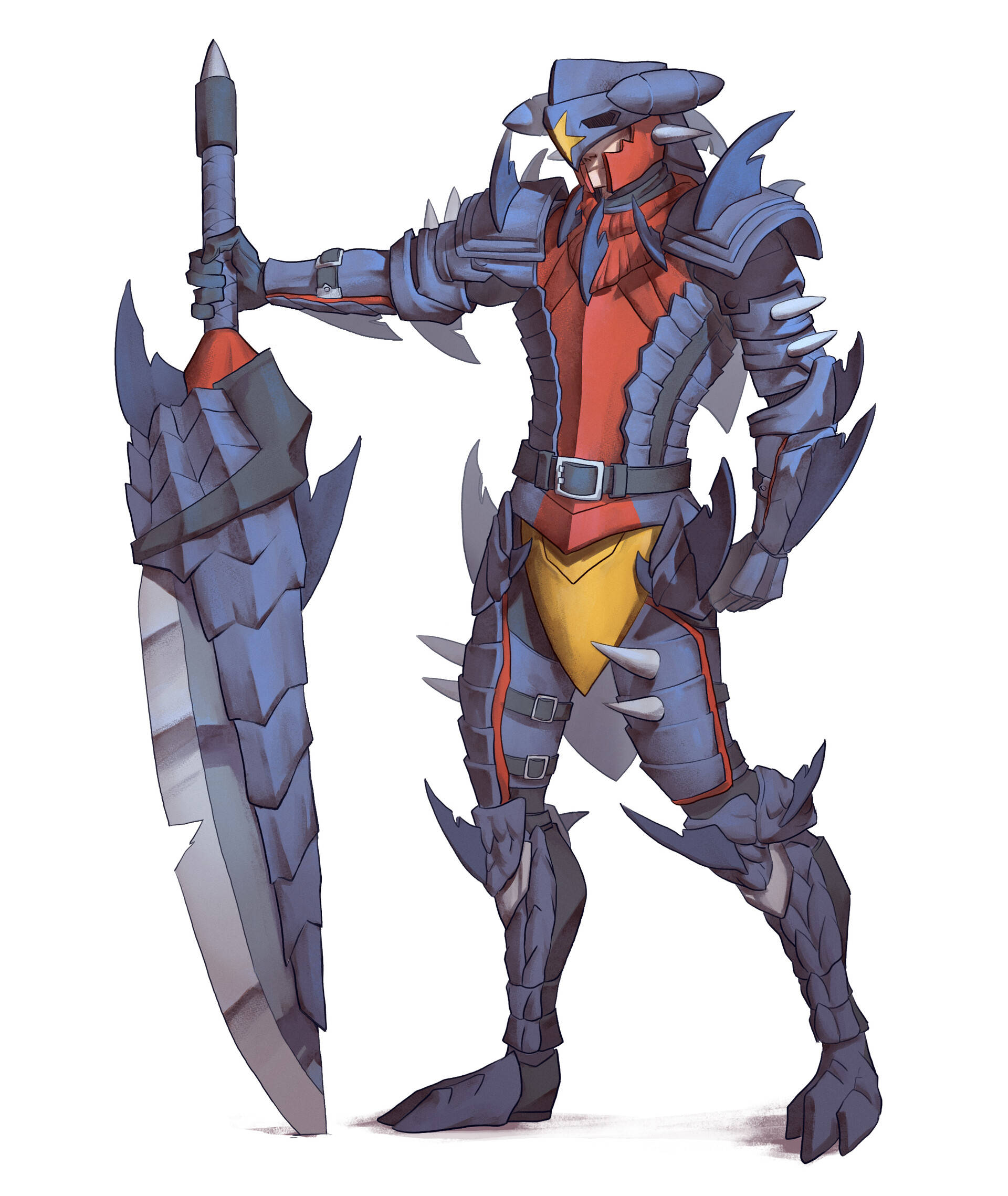 Garchomp mannlig rustning Bakgrunner