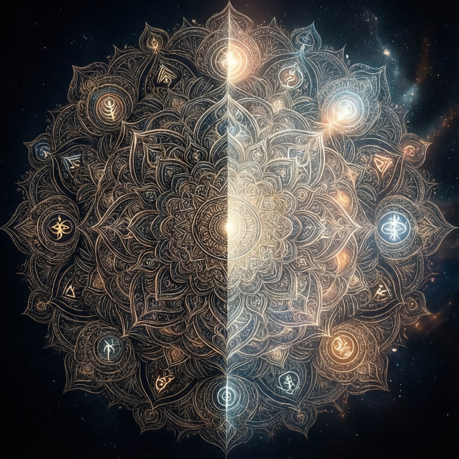Gåtefull mandala Bakgrunner
