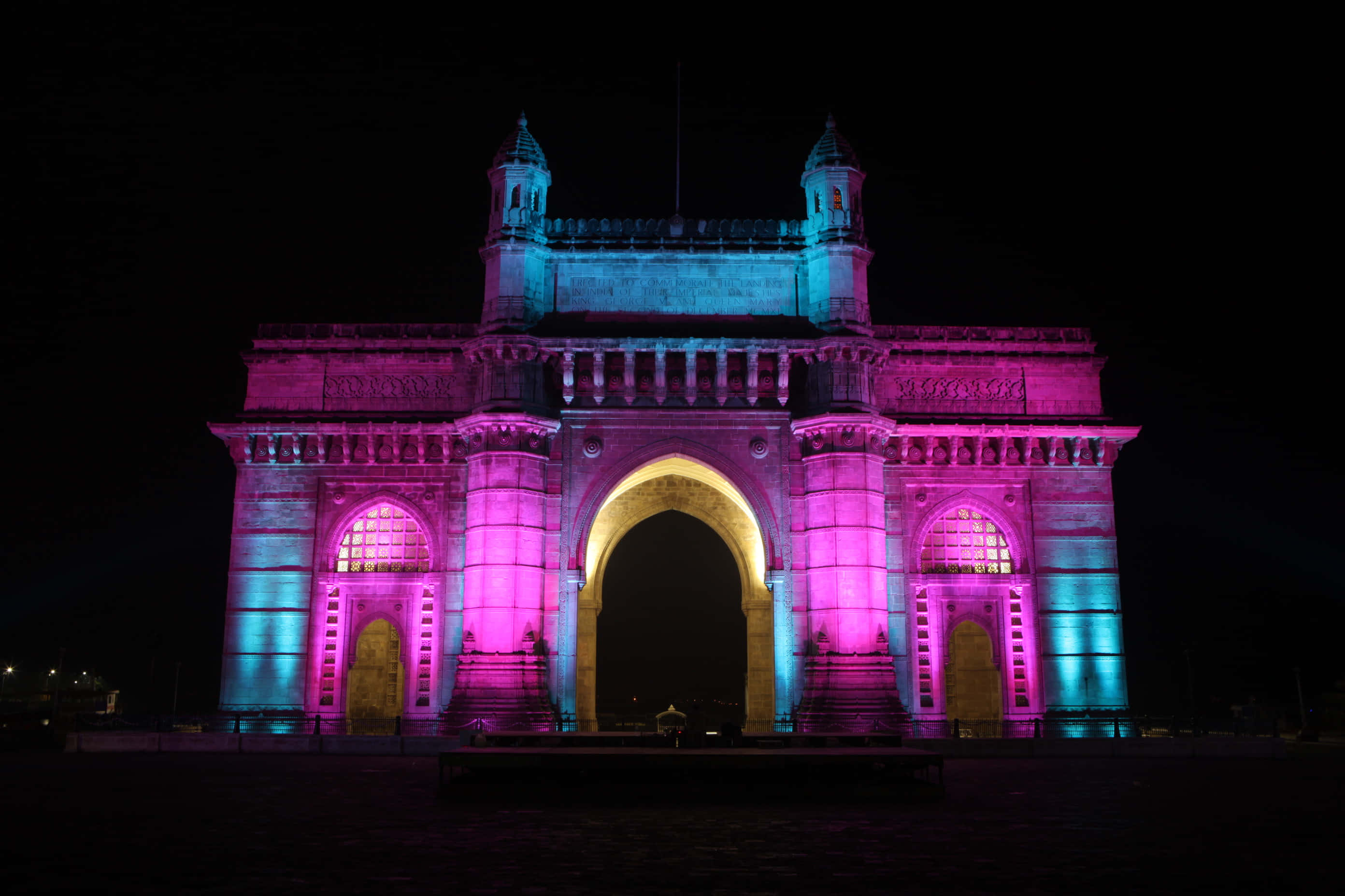 Gateway til India neonlys Bakgrunner