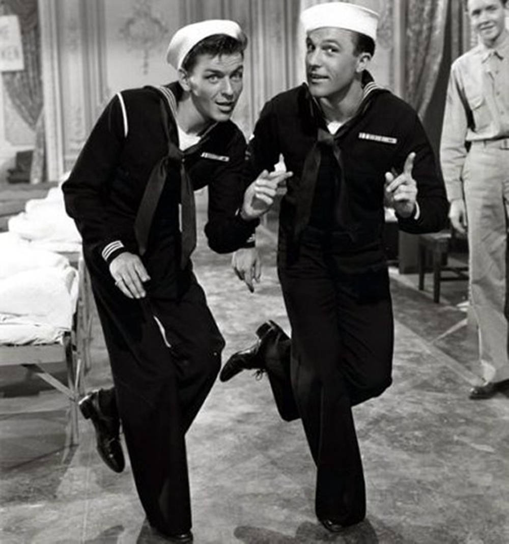 Gene Kelly Svart Hvitt Bakgrunner