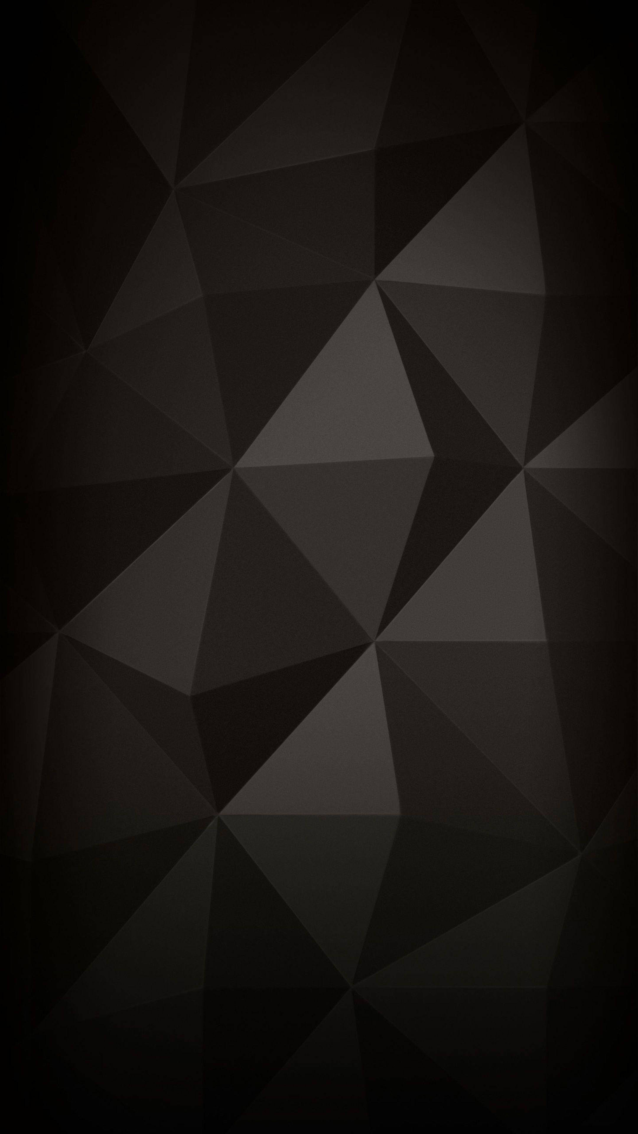 Geometrisk 4K Ultra HD mørk telefon Bakgrunner
