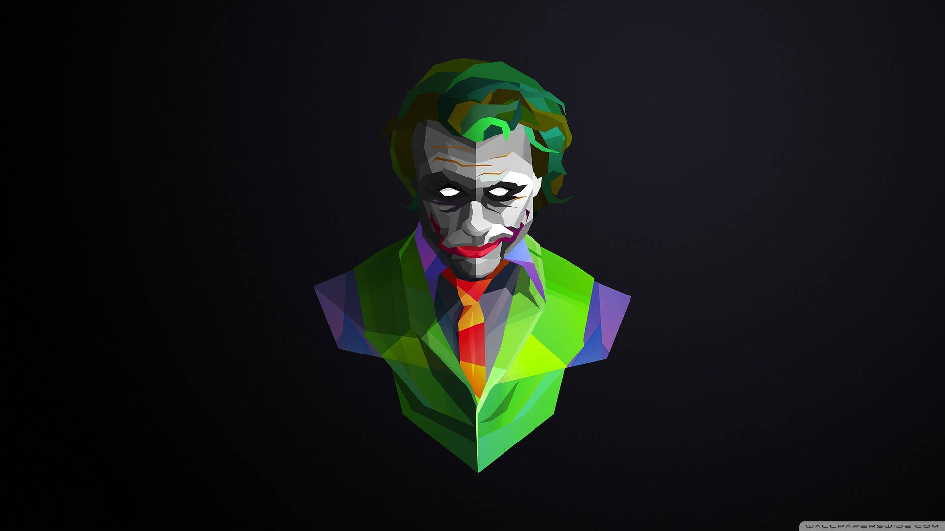 Geometrisk Dark Knight Joker bakgrunnsbilde