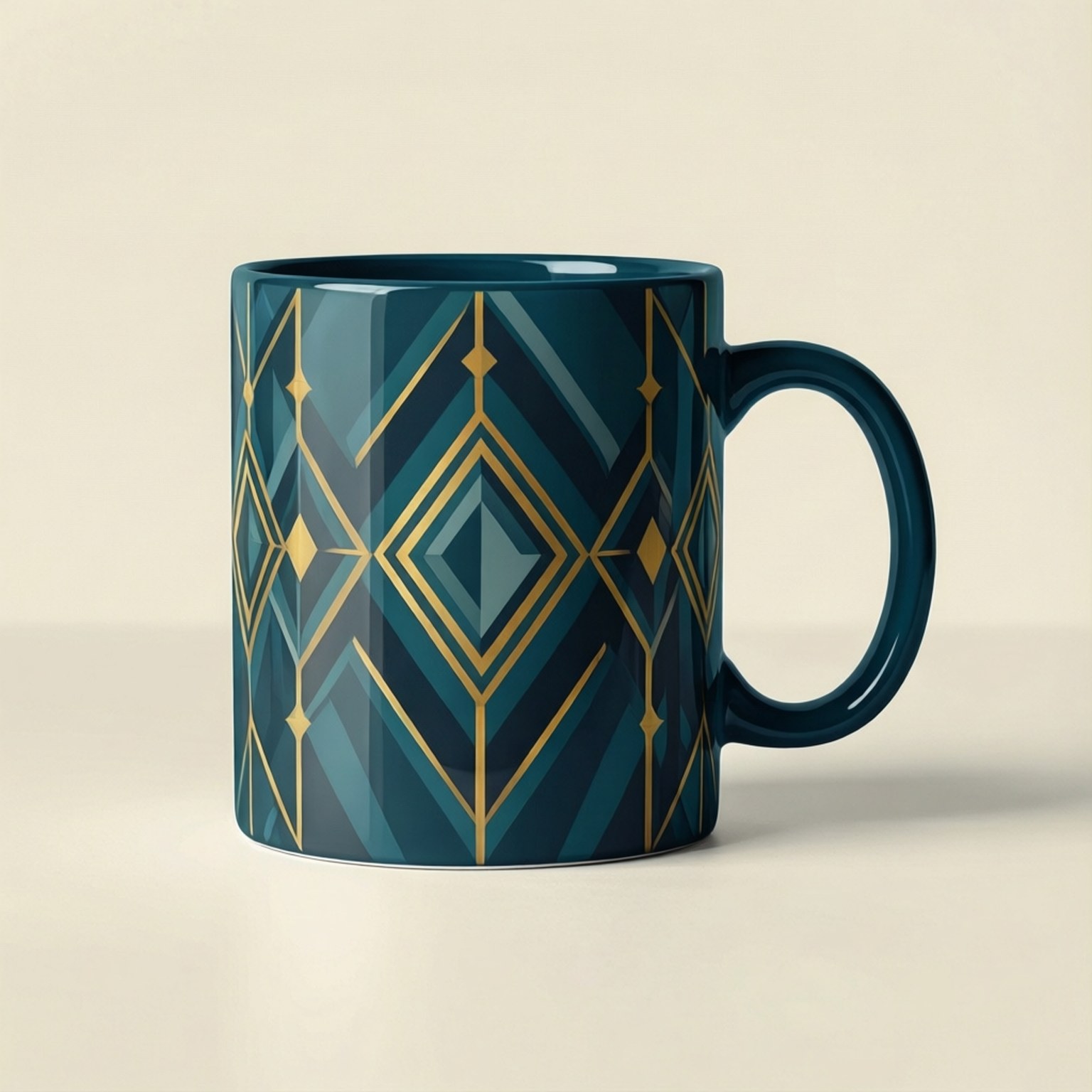 Geometrisk kaffekopp Bakgrunner