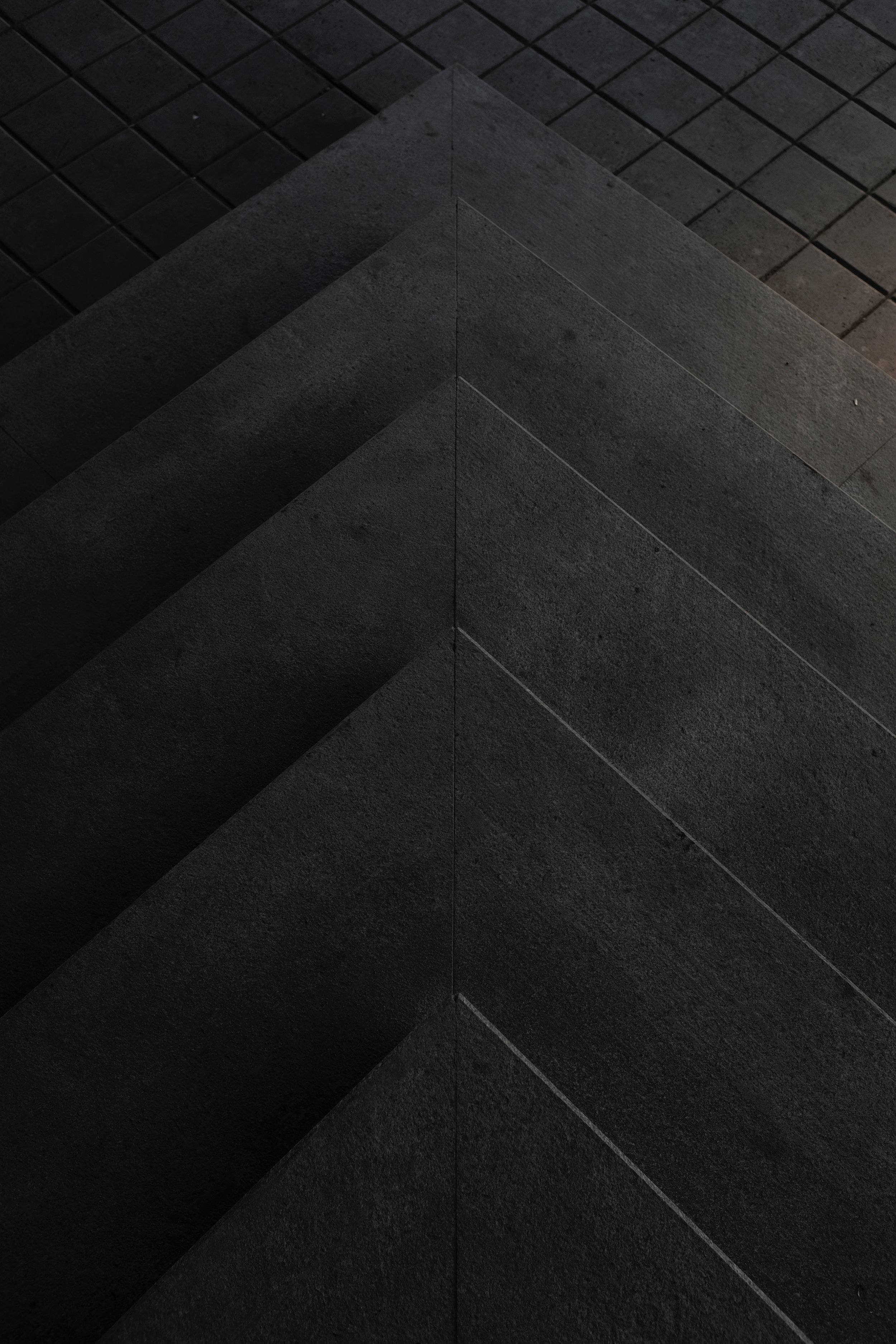 Geometrisk trekant sement mørk modus Bakgrunner