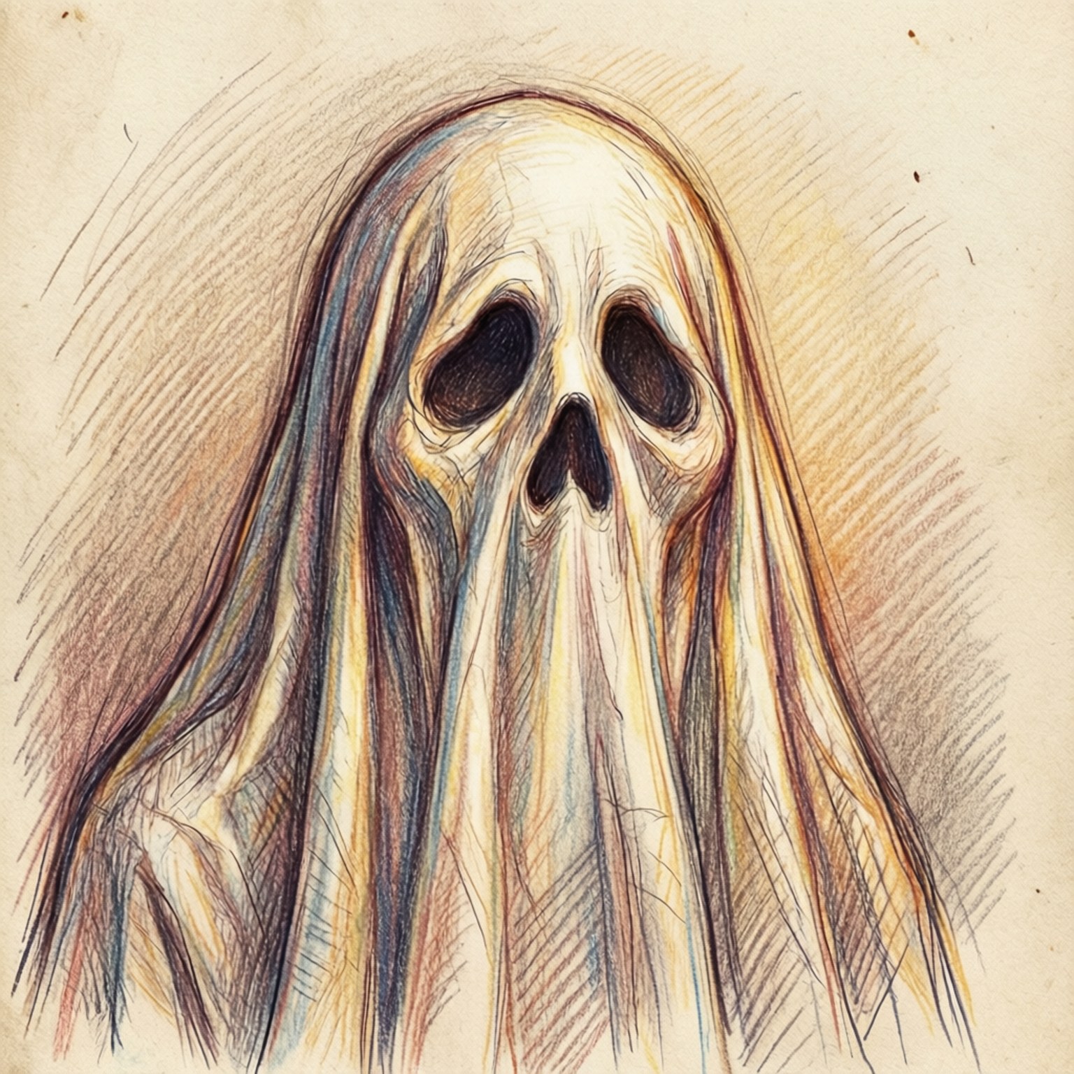 Ghost Sketch Art Bakgrunner
