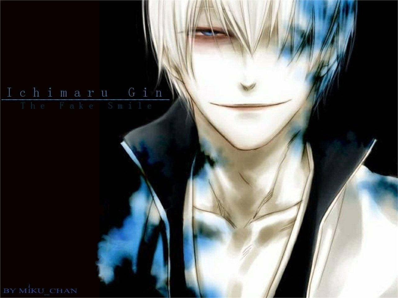 Gin Ichimaru falskt smil Bakgrunner