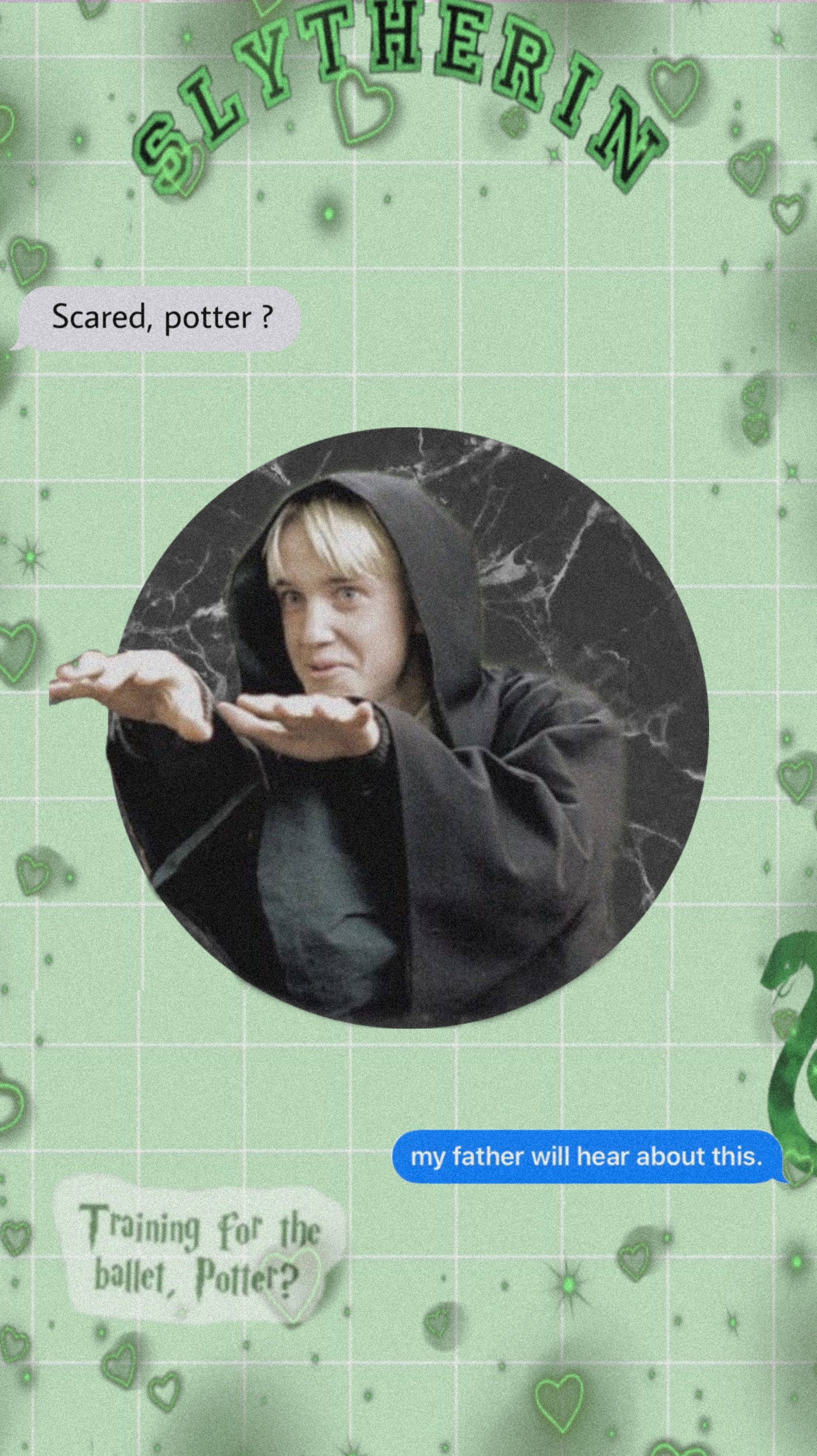 Gingham-estetikk Draco Malfoy Bakgrunner