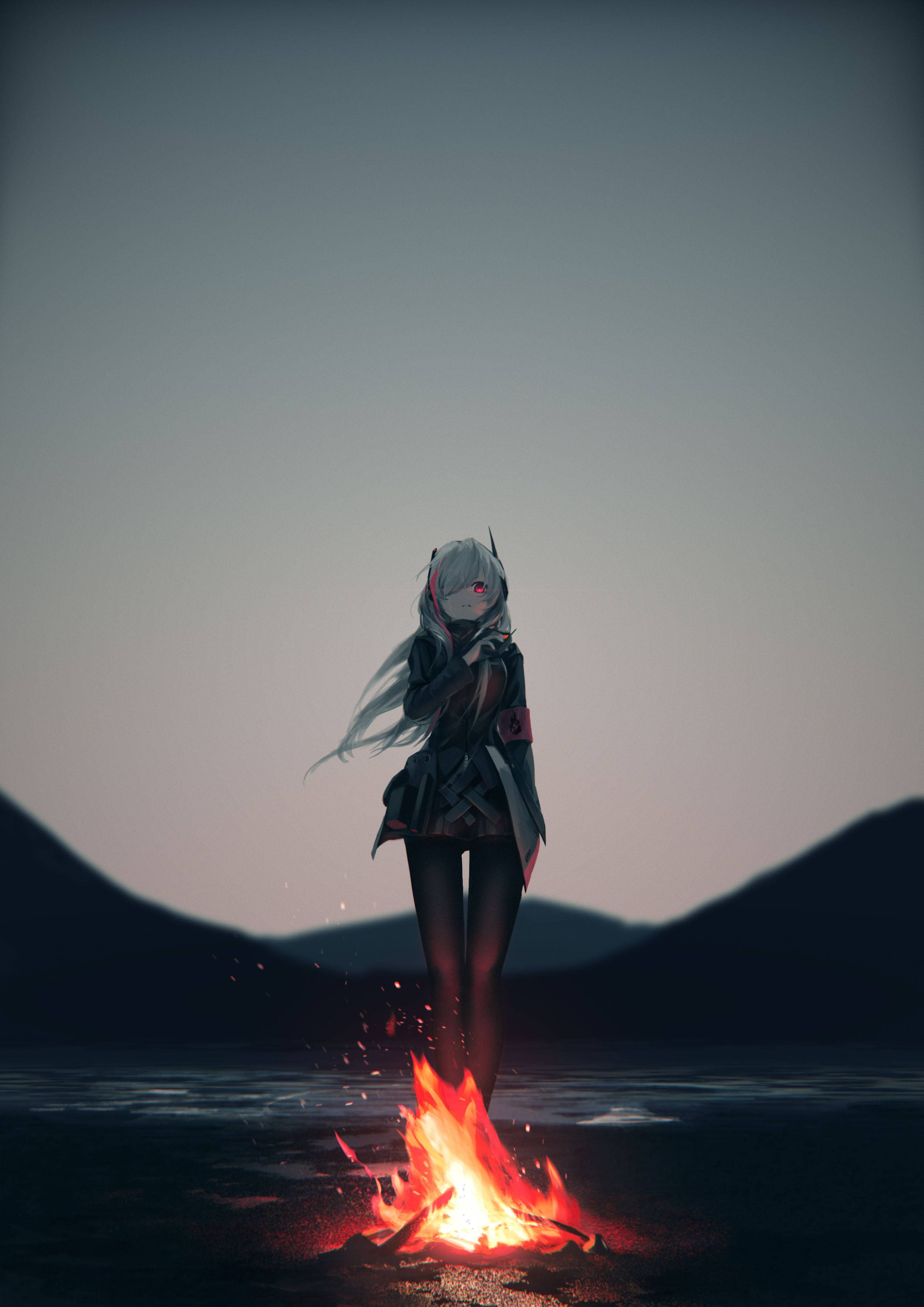 Girls Frontline Anime-plakat Bakgrunner