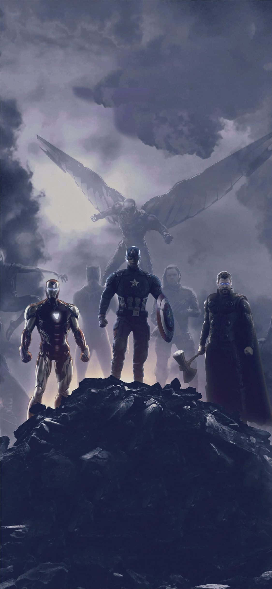 Gjør deg klar for den ultimate Marvel-opplevelsen med en iPhone XS og Avengers. Bakgrunner
