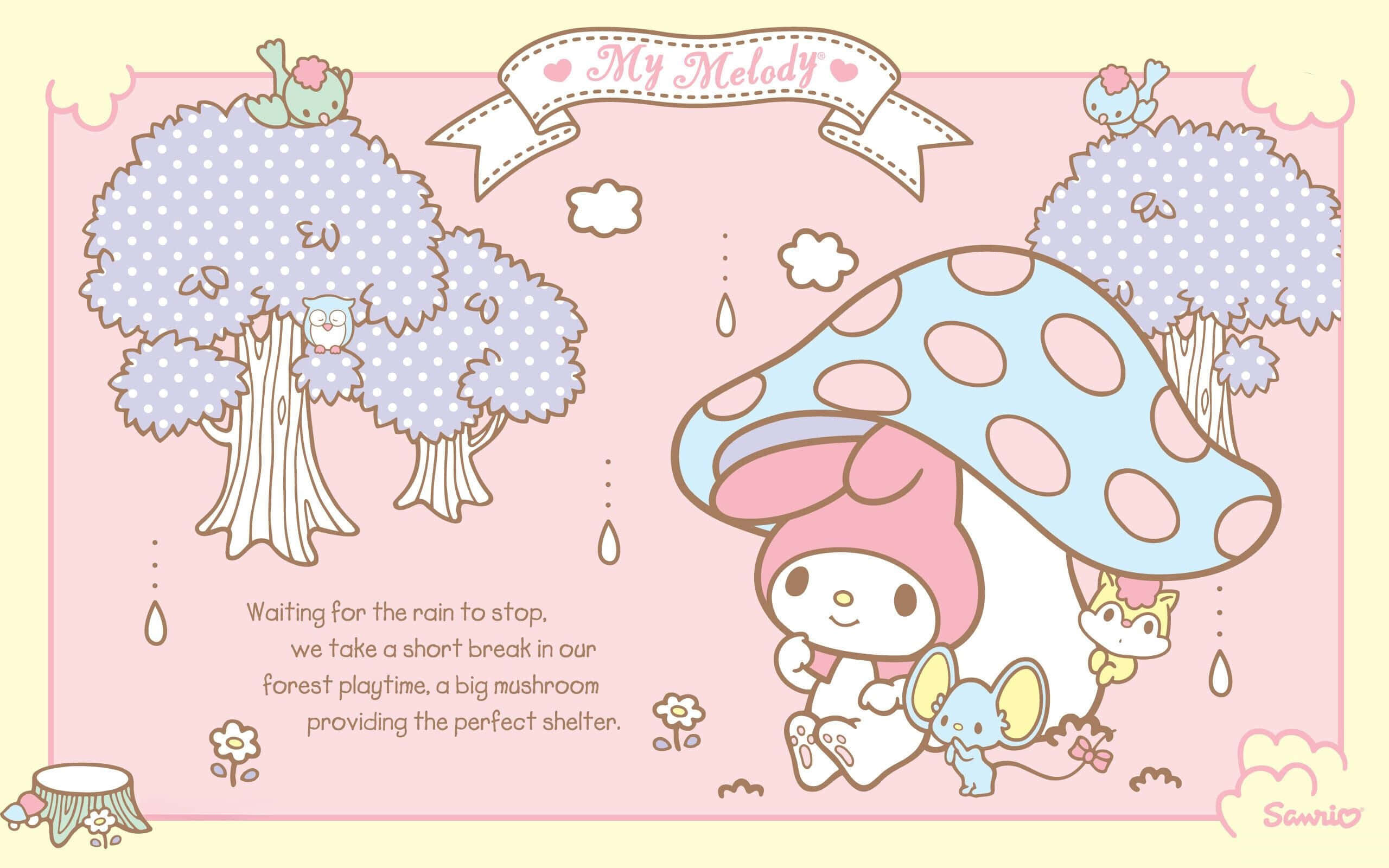 Gjør deg klar for en morsom dag med Sanrio! Bakgrunner