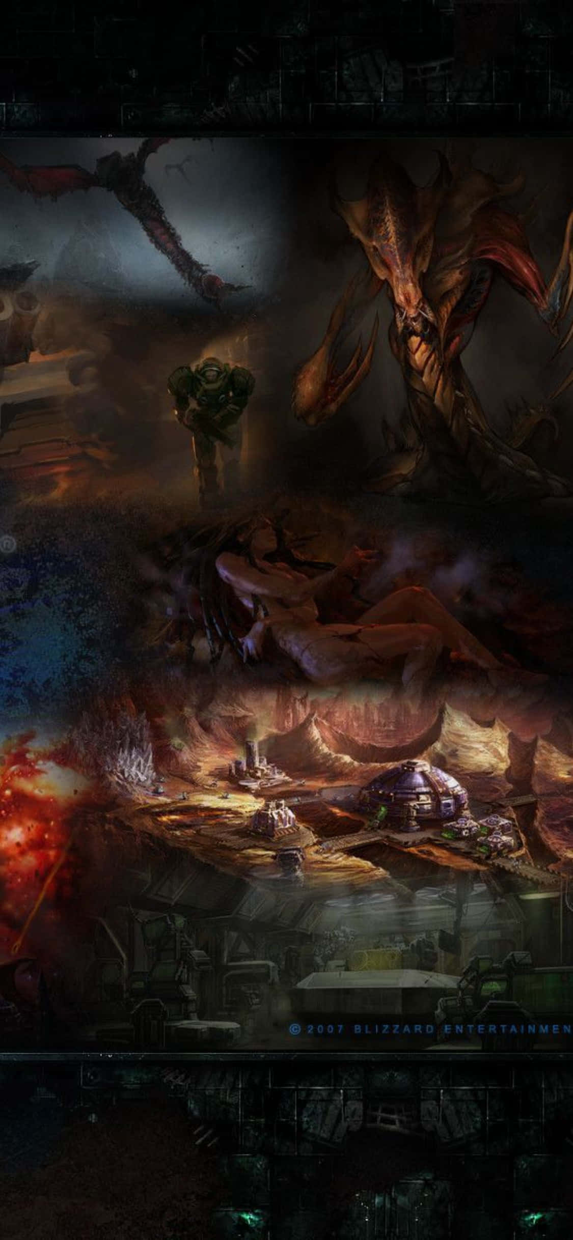 Gjør deg klar til å spille Starcraft II på iPhone X Bakgrunner