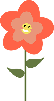Glad blomst tegneserie Bakgrunner