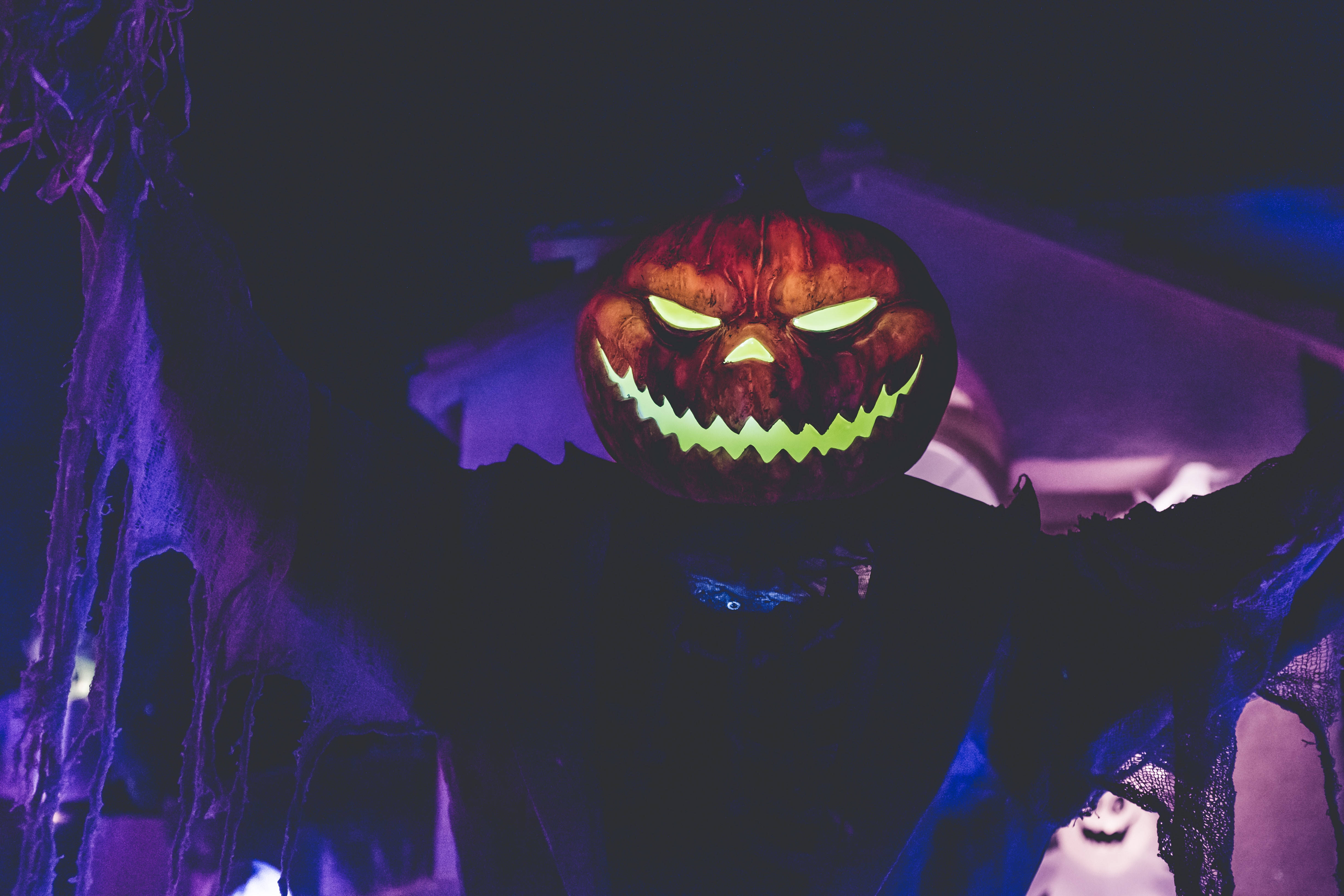 Glad gresskarhode til Halloween Bakgrunner