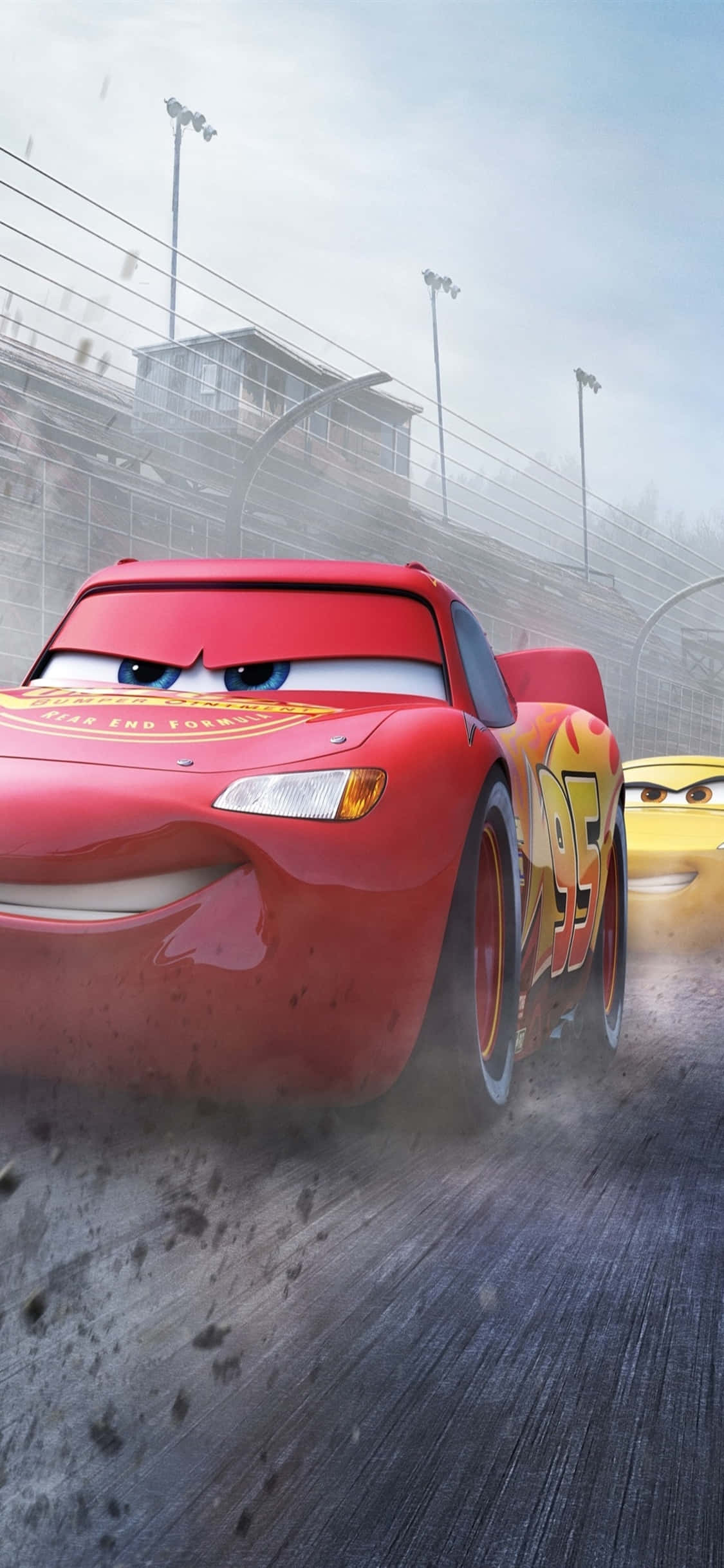 Happy Racing McQueen iPhone X Cars Bakgrunn Bakgrunner