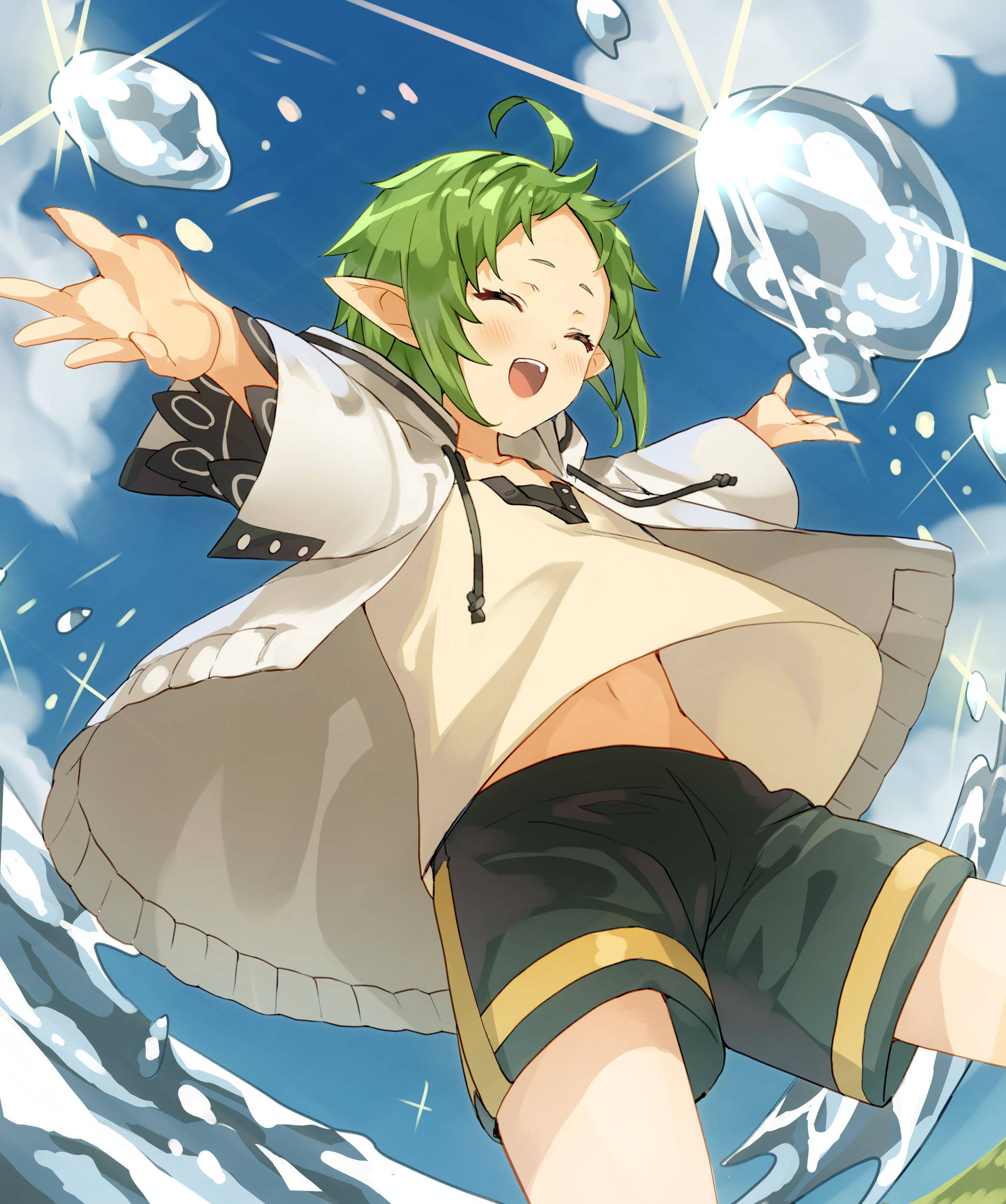 Glad Sylphiette Mushoku Tensei Bakgrunner