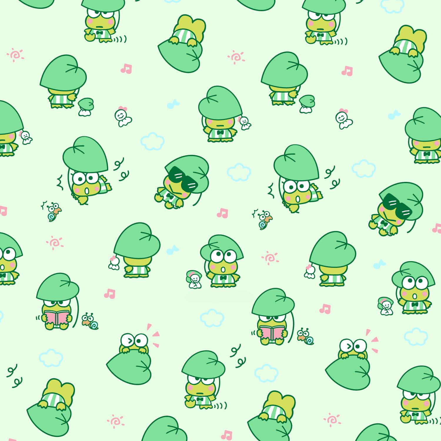 Glade Sanrio-figurer samlet Bakgrunner