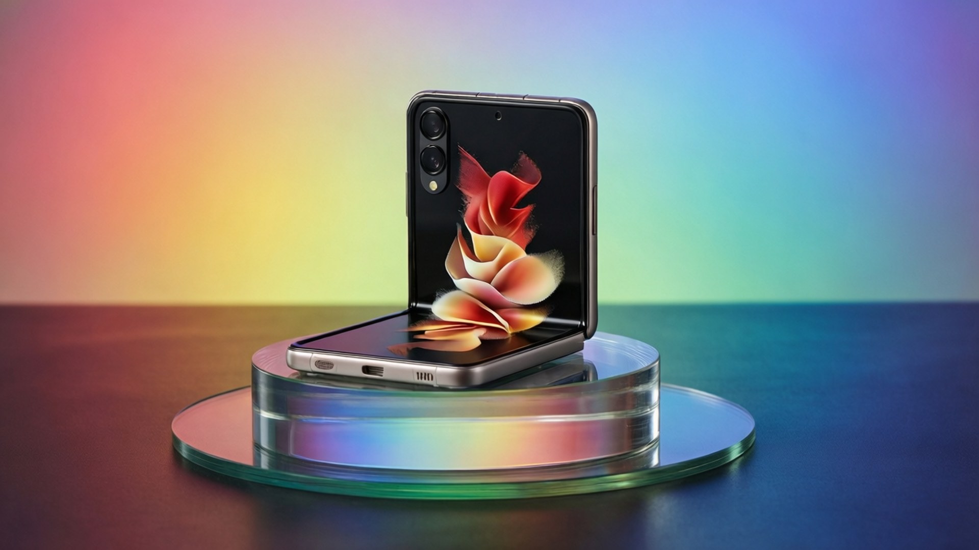 Glassstativgradient Bakgrunner