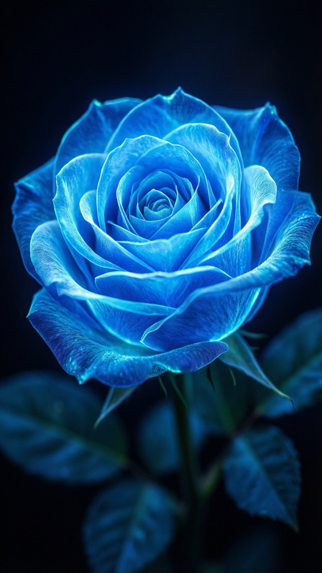 Glødende neongrønn rose Bakgrunner