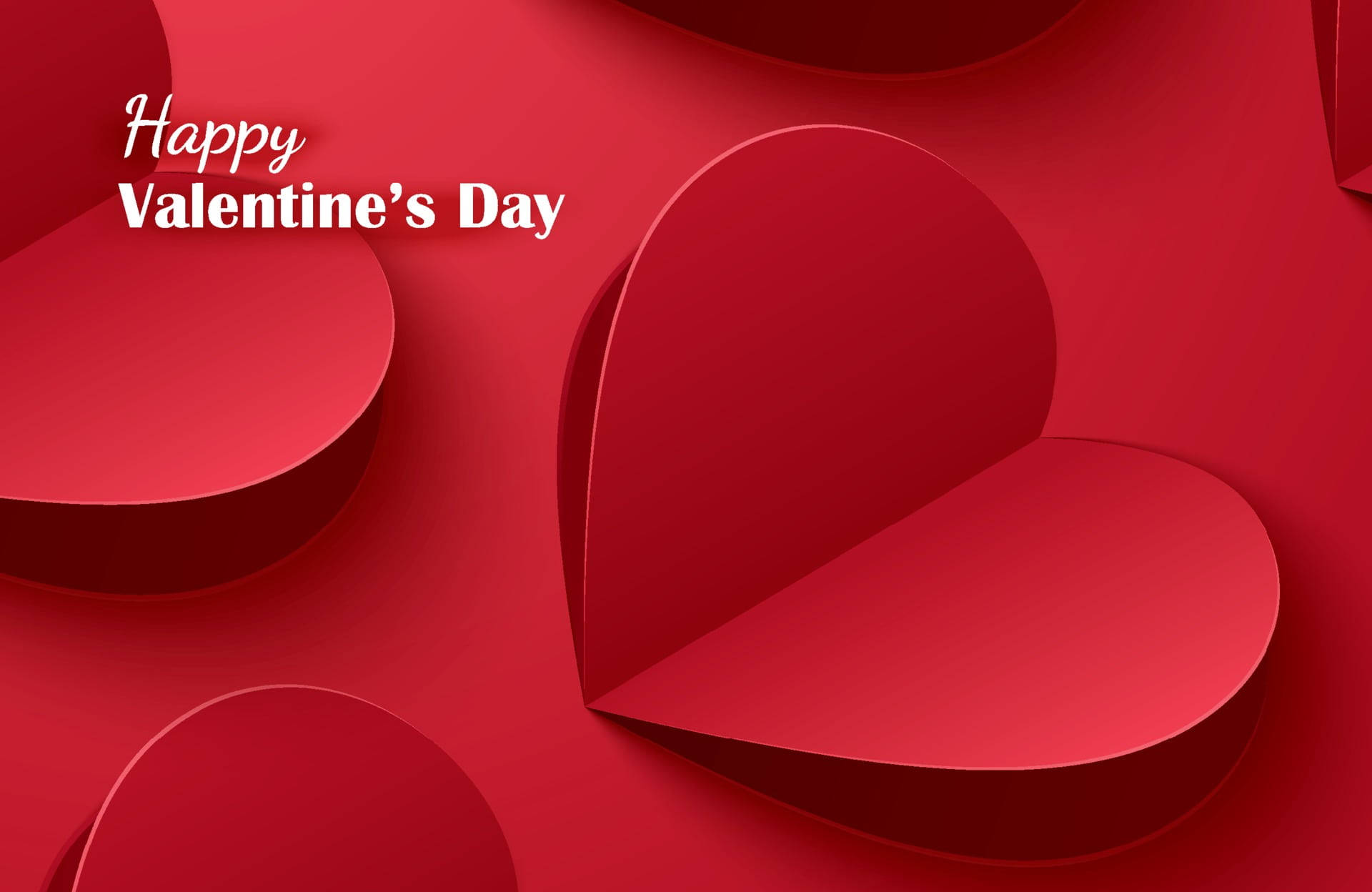 Gledelig Valentinsdag brettede hjerter Bakgrunner