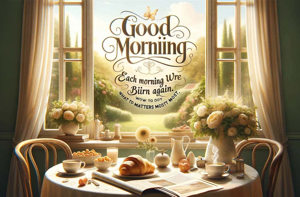 God morgen min elskede inspirerende sitat Bakgrunner