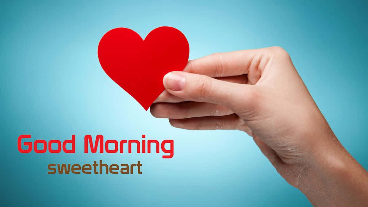 God morgen min kjære hjerte hånd Bakgrunner