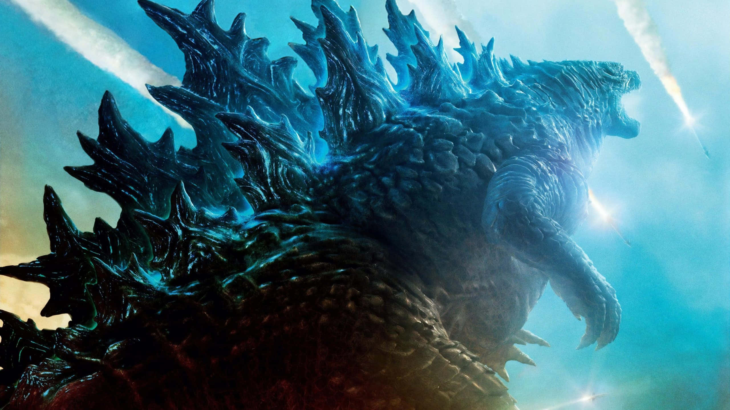 Godzilla neonblå missilbilde Bakgrunner