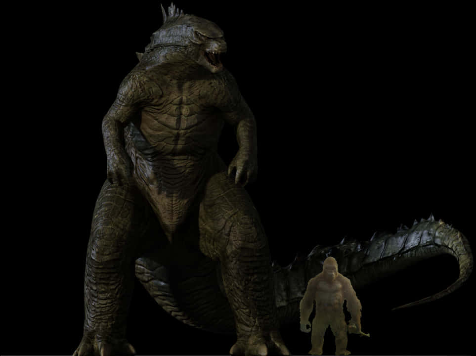Godzilla_ Sammenligning_ av_ Størrelser Bakgrunner