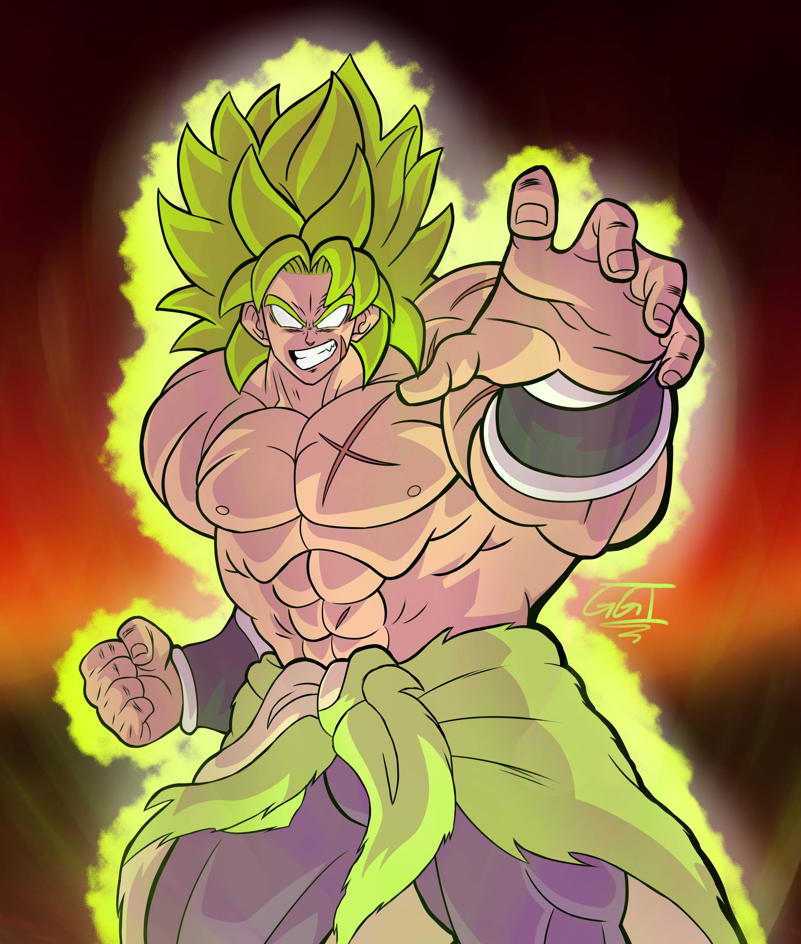Gogeta i Ultimate Super Saiyan Blue-form Bakgrunner