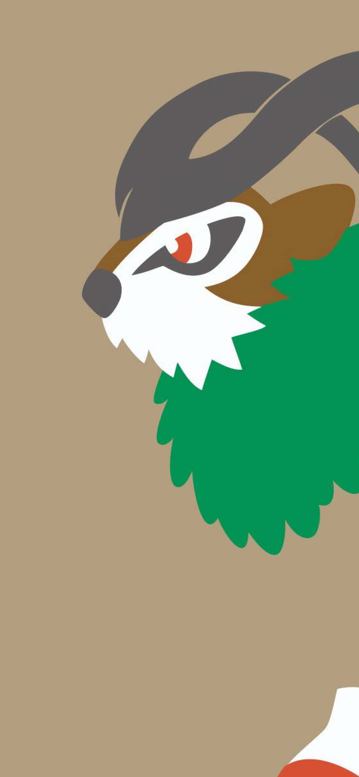 Gogoat-grafikk på brun bakgrunn Bakgrunner
