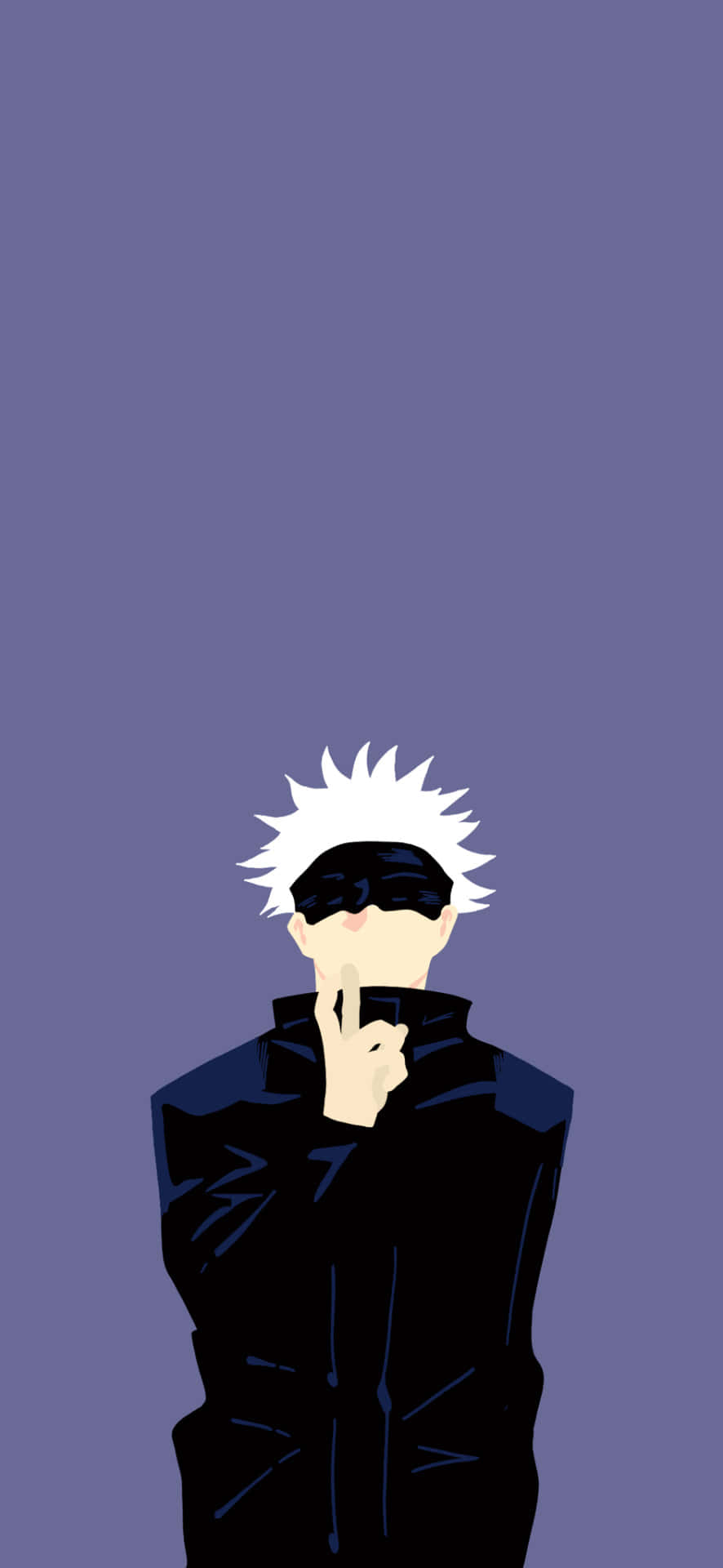 Gojo Satoru Minimalistisk Anime Bakgrunner