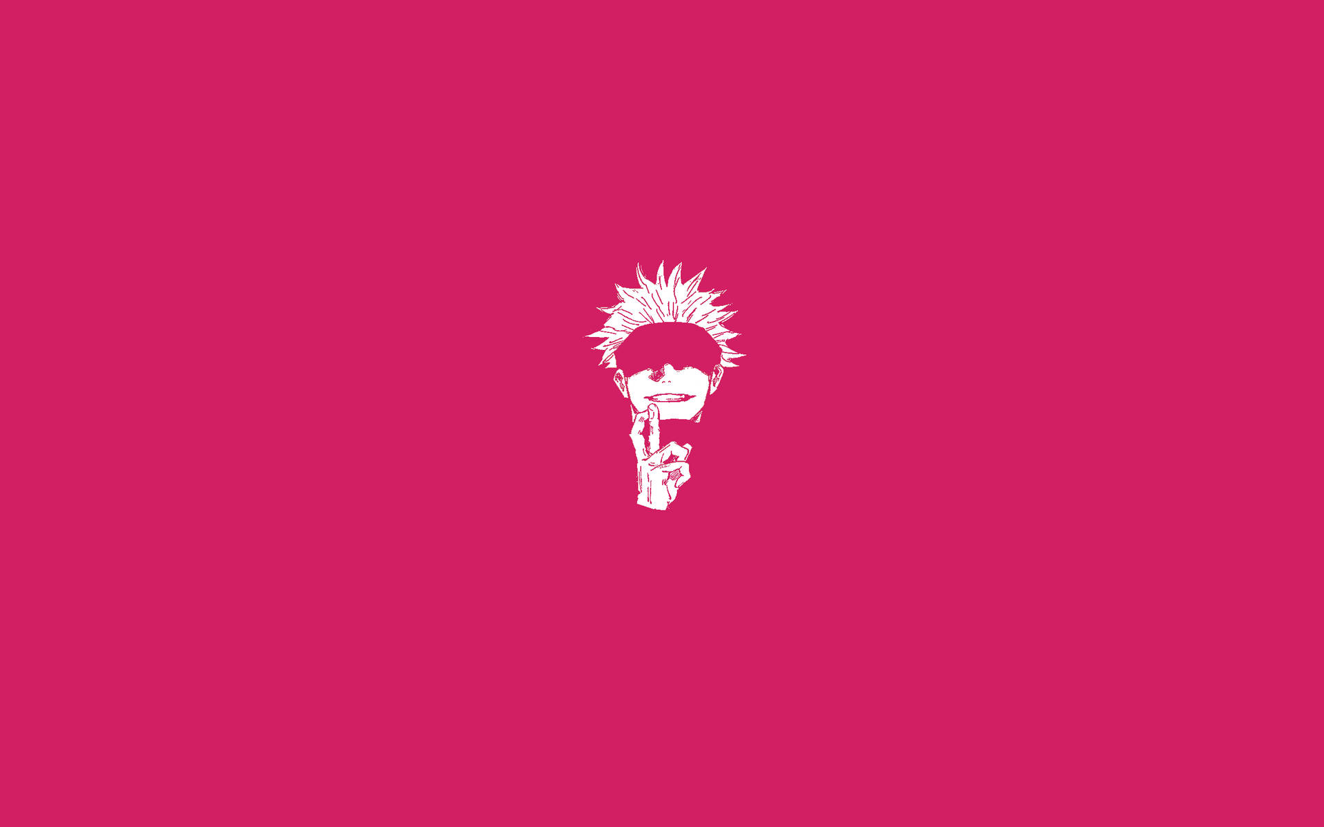 Rosa Gojo Satoru Jujutsu Kaisen vektorkunst-bakgrunn