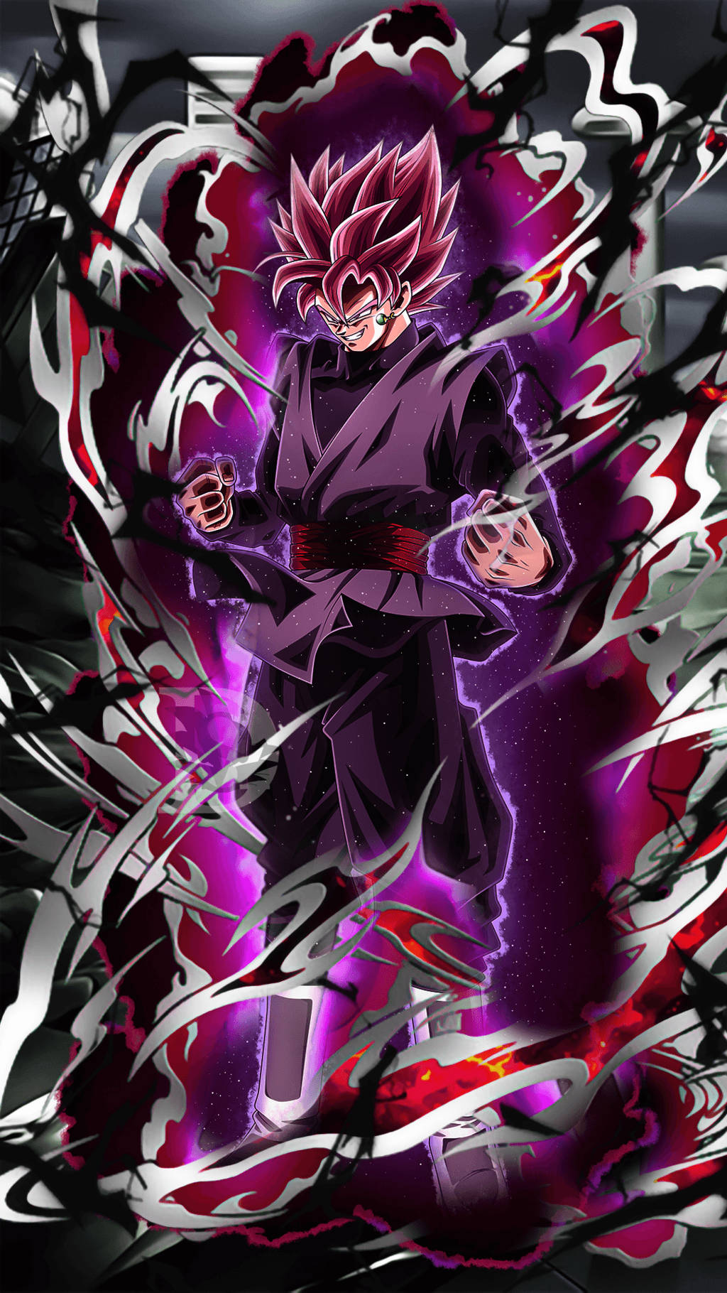 Goku Black lader opp iPhone-bakgrunn Bakgrunner