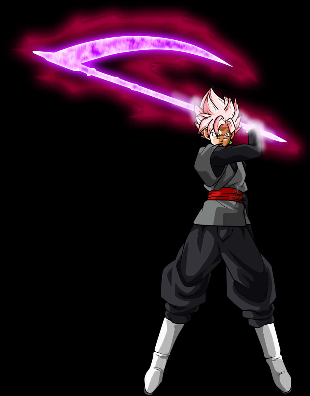 Goku Black med kraftig energisverd Bakgrunner
