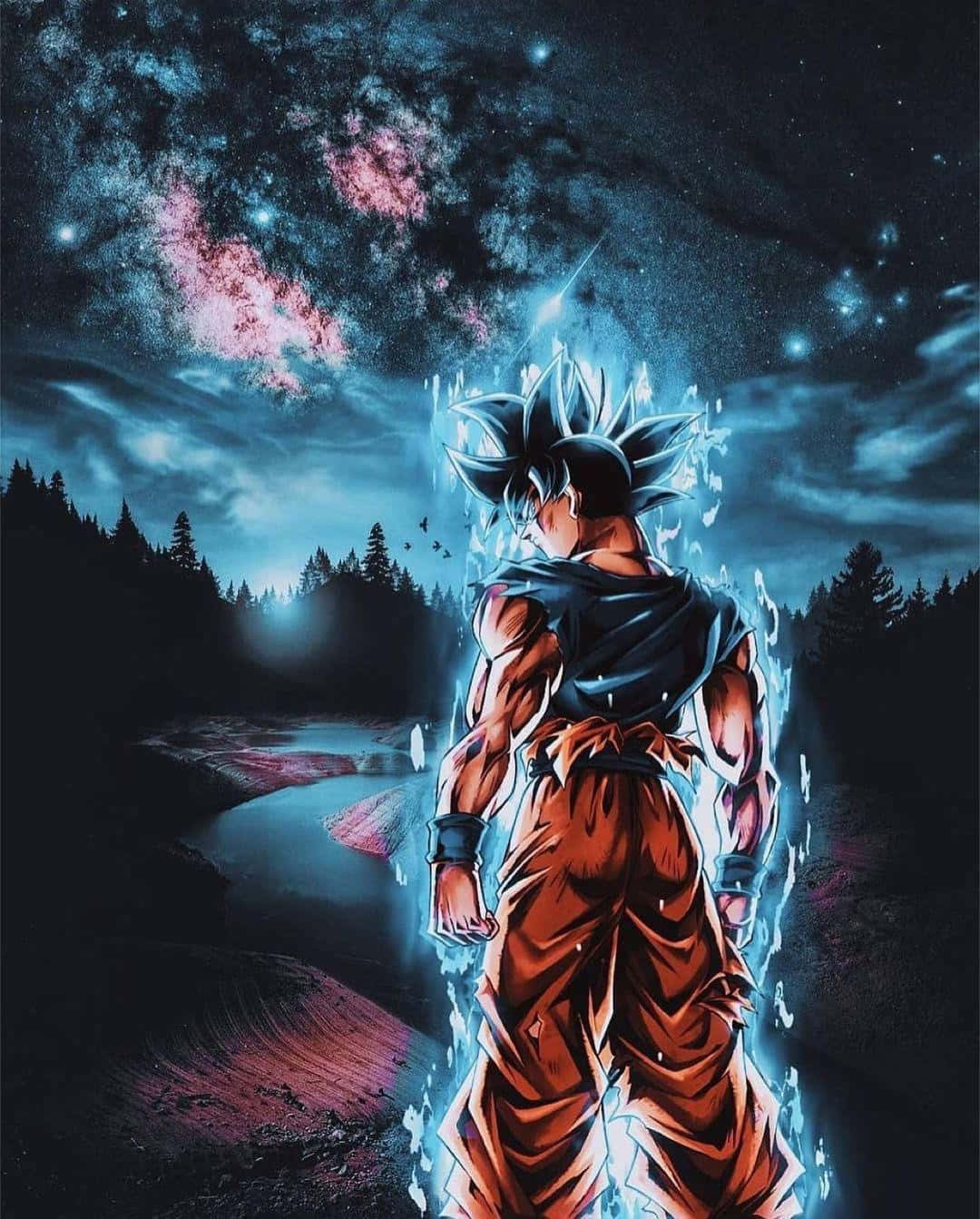 Goku forvandler seg til Ultra Instinct Bakgrunner