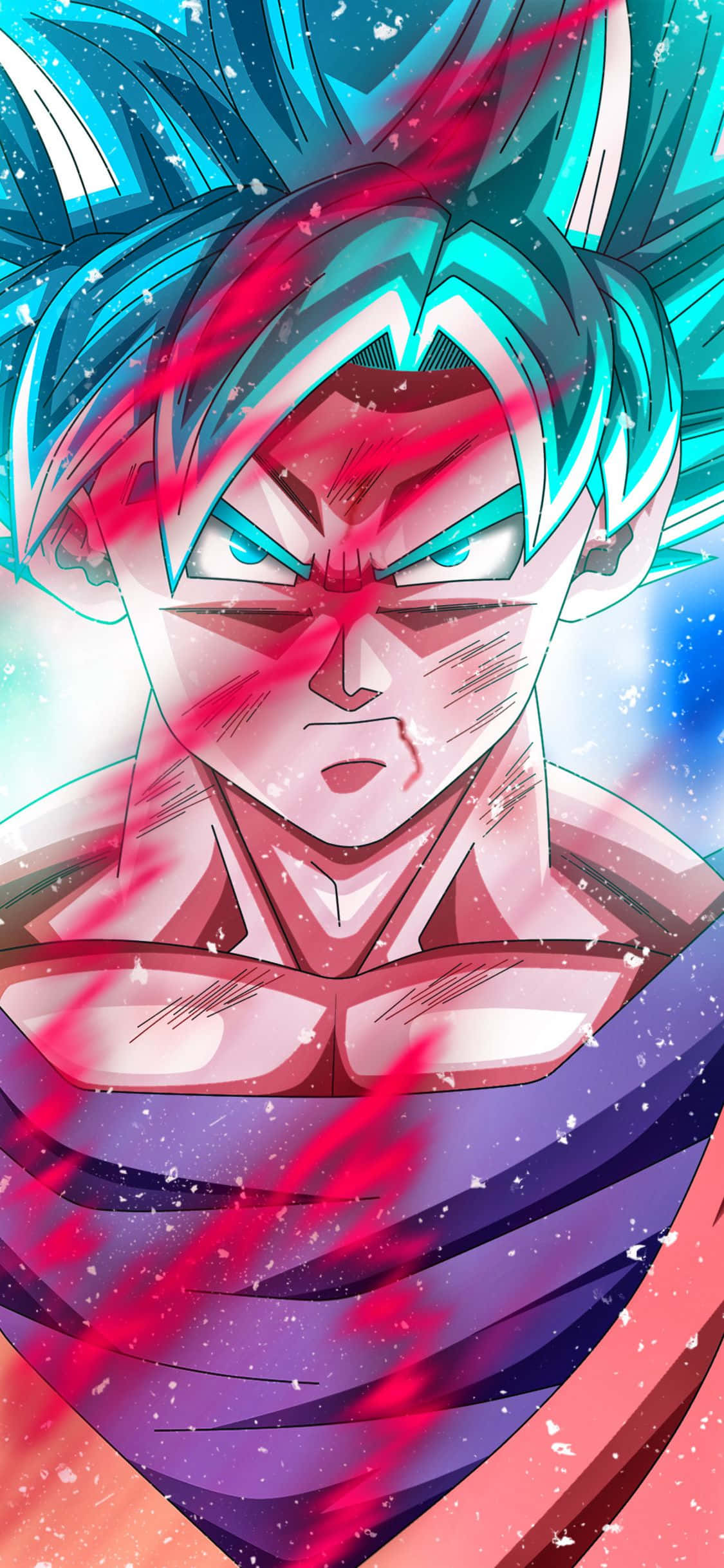 Goku Kaio Ken Dragon Ball Super iPhone Bakgrunner