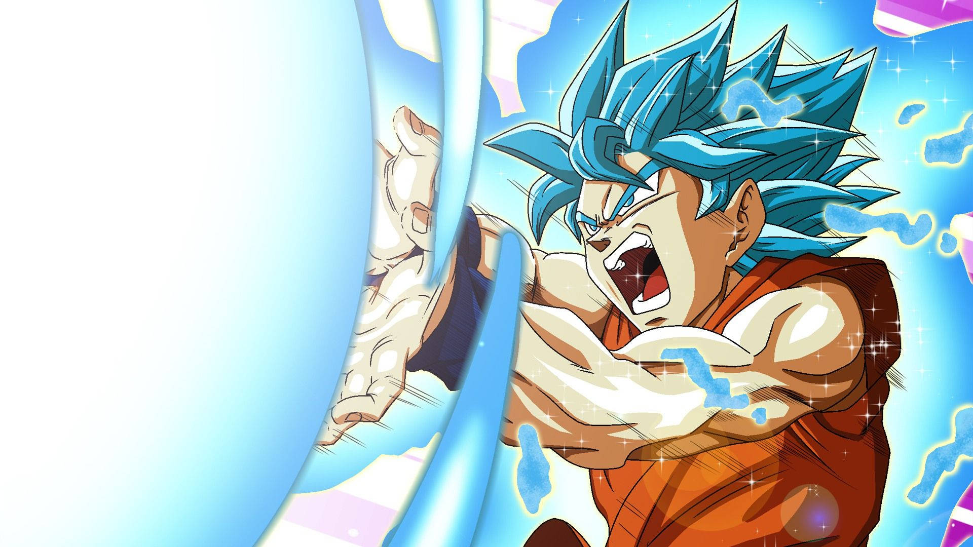 Dragon Ball Z Kamehameha av San goku, super brol, super saiyan som kjemper mot skurkene.