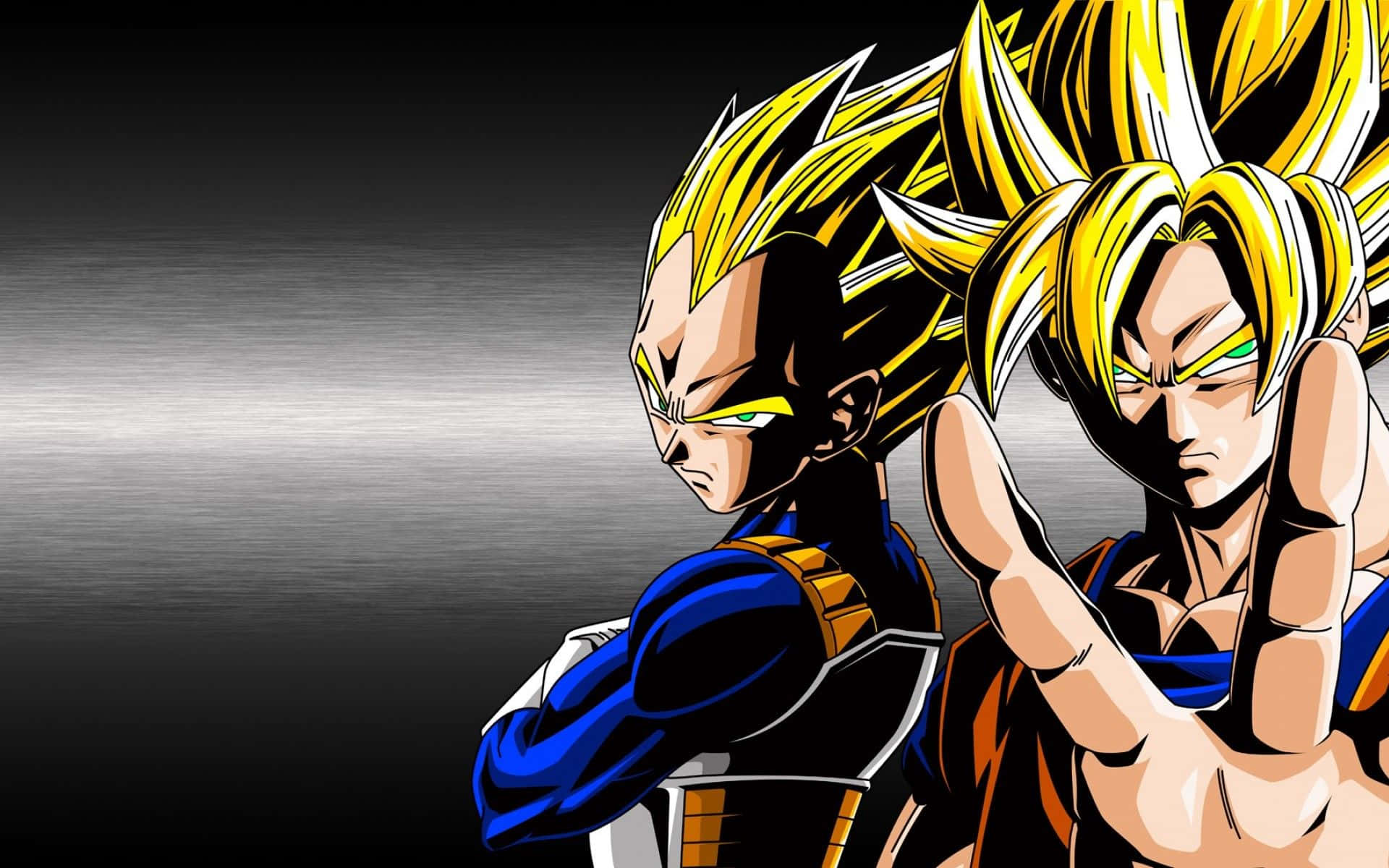 Goku og Vegeta Dragon Ball Z Gradient Bakgrunner