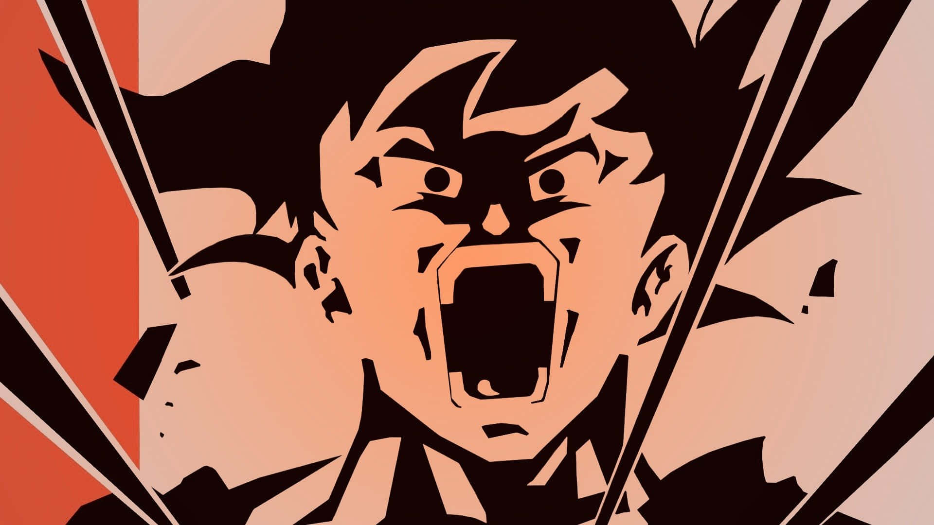 Goku og Vegeta i sine ultimate Super Saiyan-former Bakgrunner